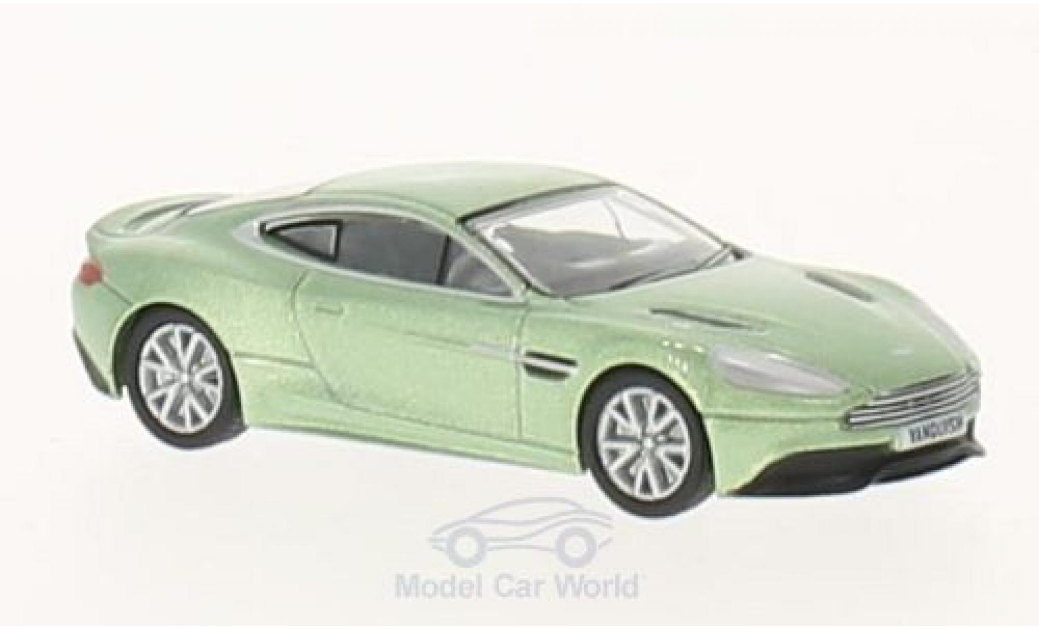 Aston Martin Vanquish 1/76 Oxford metallico verde RHD modellino in miniatura