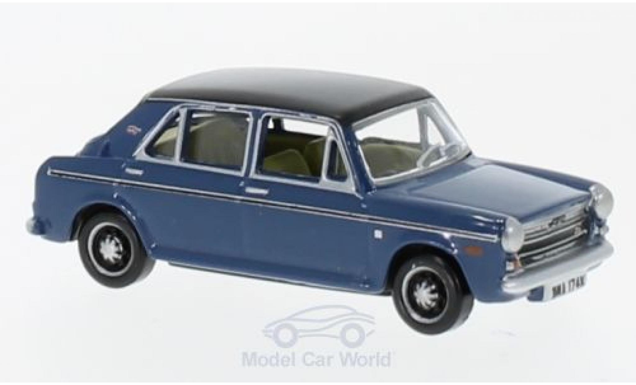 Austin 1300 1/76 Oxford blu/nero RHD modellino in miniatura