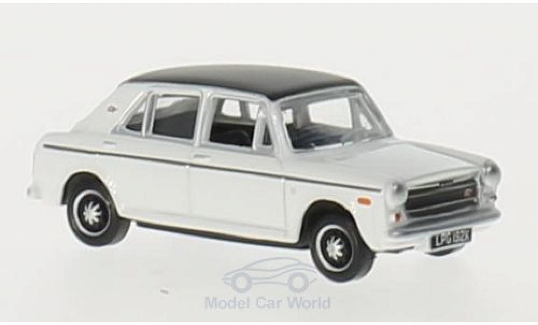 Austin 1300 1/76 Oxford bianco/nero RHD modellino in miniatura