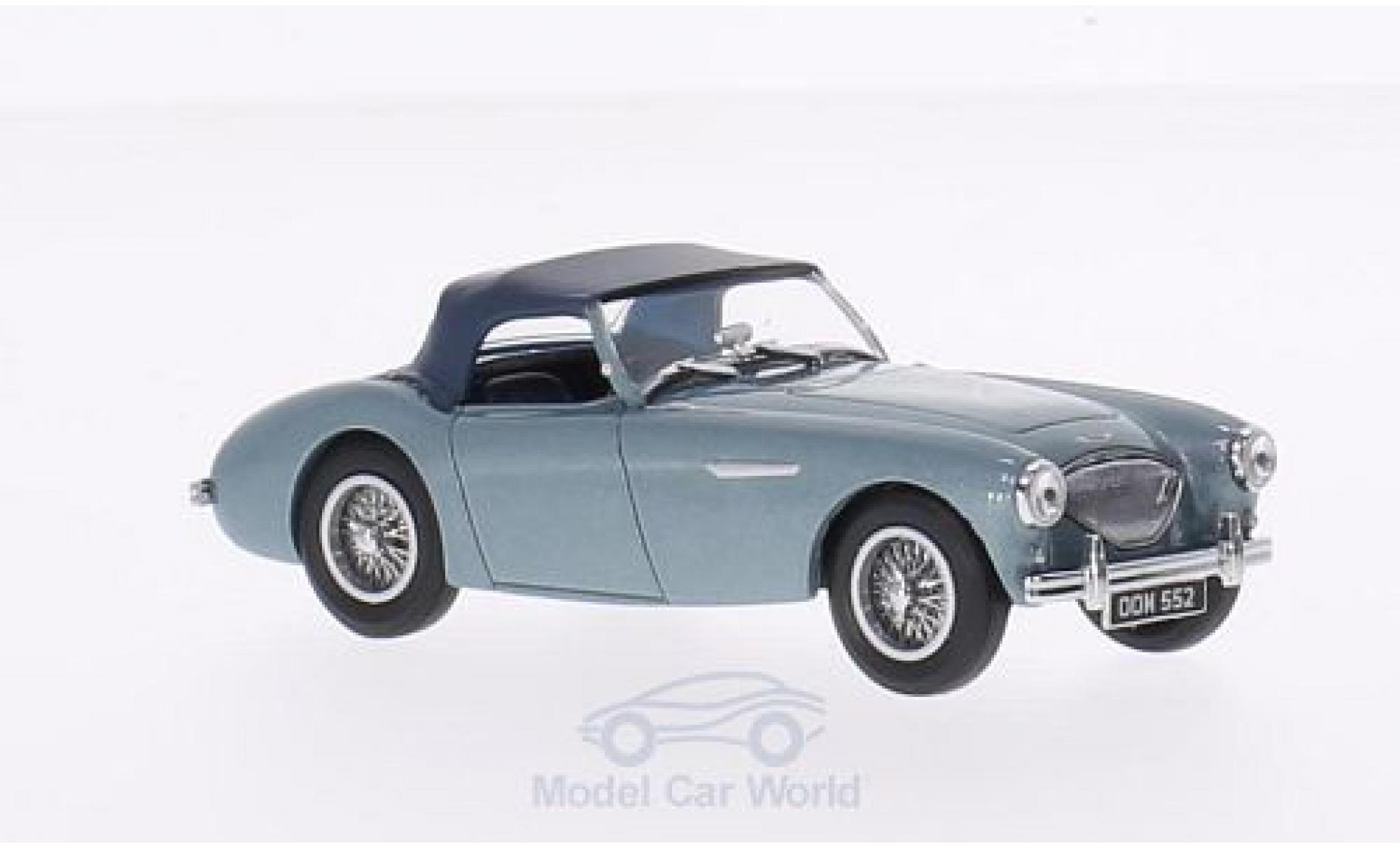 Austin Healey 100 1/43 Oxford BN1 metallico blu/blu RHD modellino in miniatura