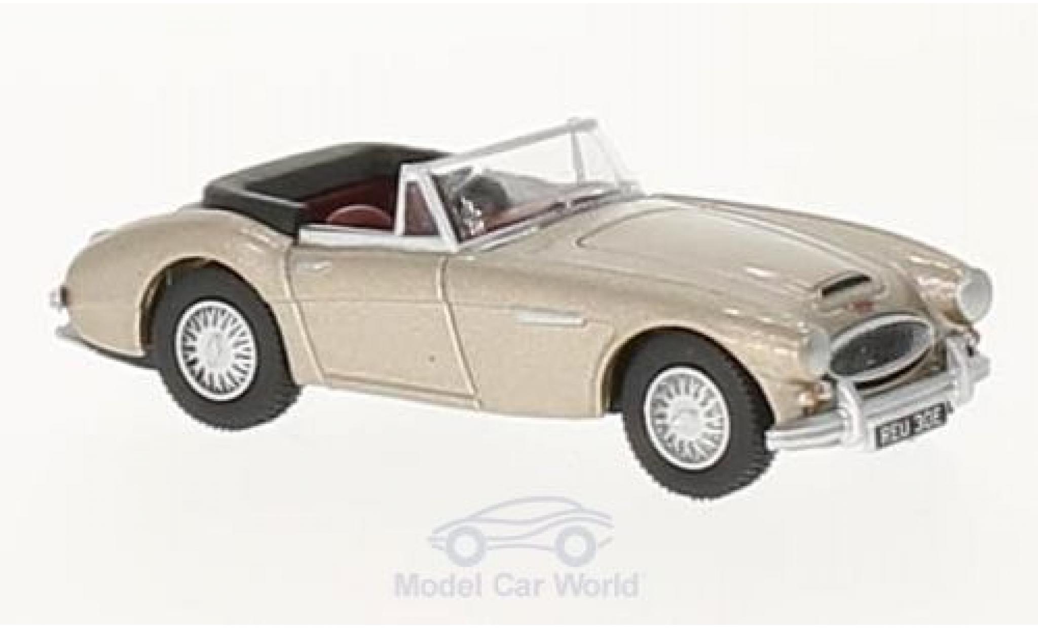 Austin Healey 3000 1/76 Oxford metallico beige modellino in miniatura