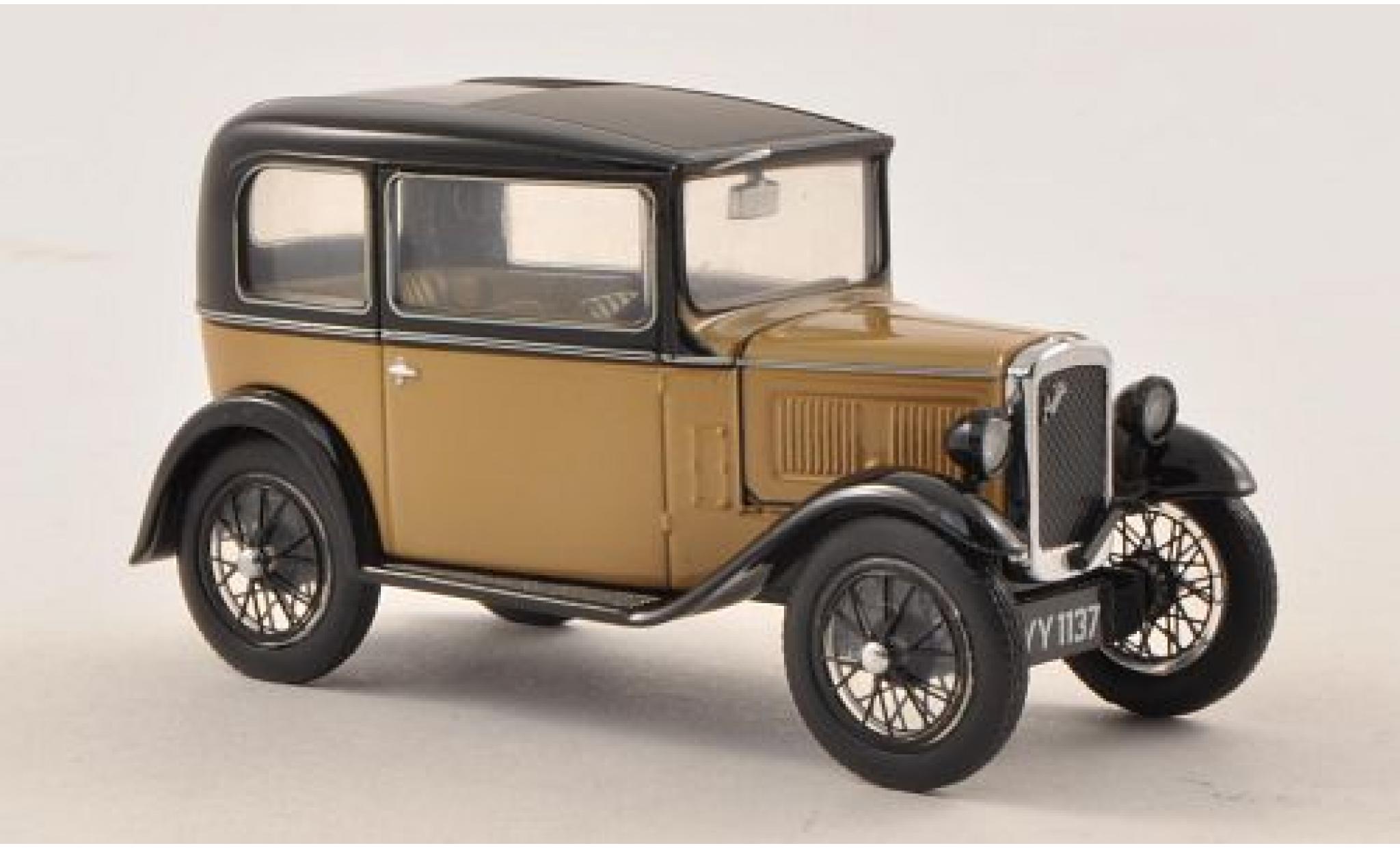 Austin Seven 1/43 Oxford RN Saloon beige/nero modellino in miniatura
