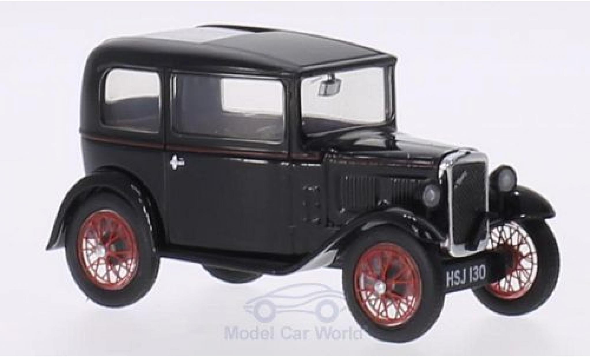 Austin Seven 1/43 Oxford RN Saloon nero/rosso RHD modellino in miniatura