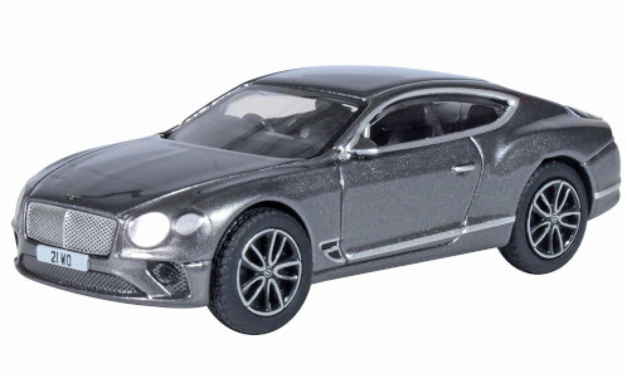 Bentley Continental 1/76 Oxford GT metallico grigio RHD modellino in miniatura