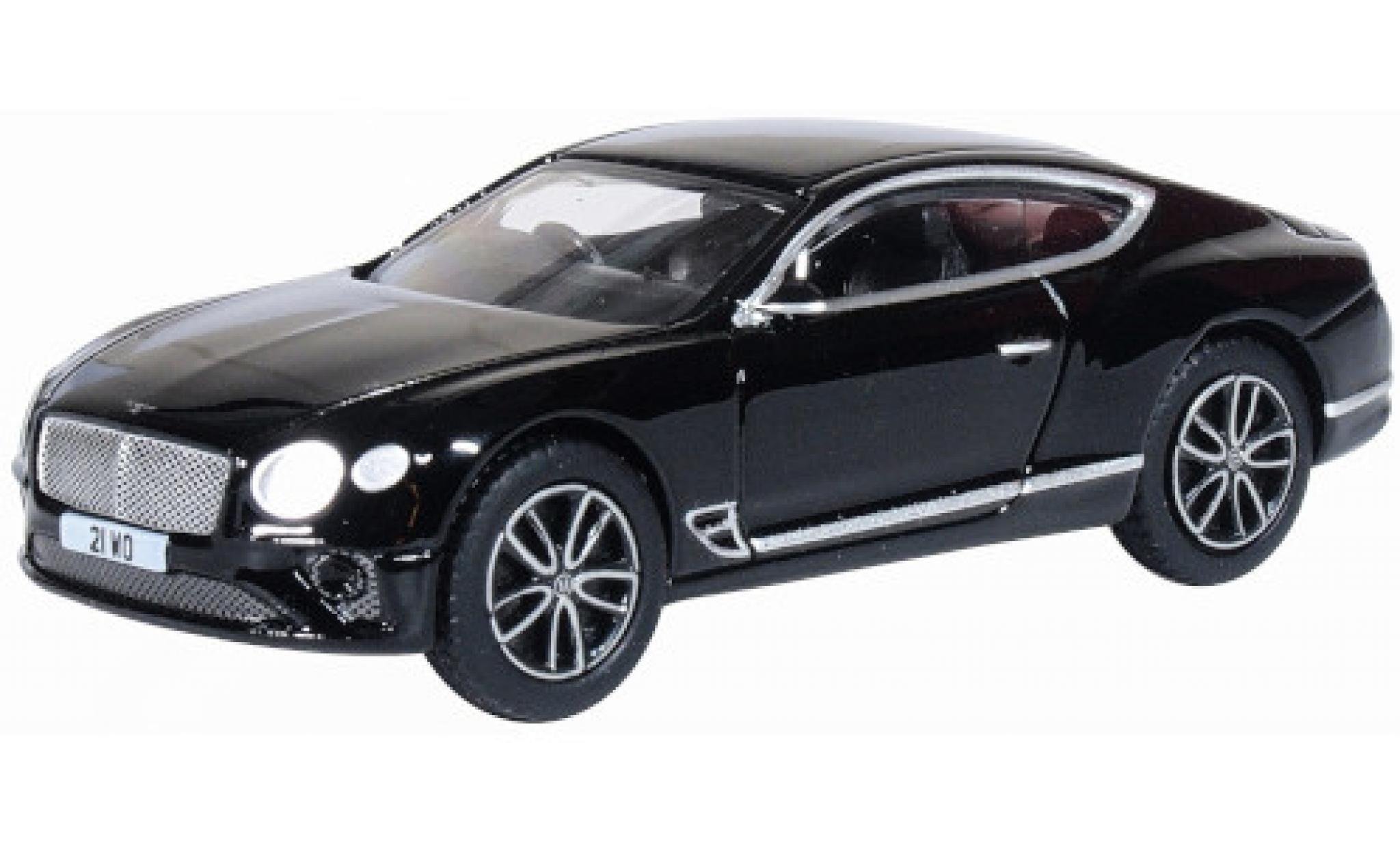 Bentley Continental 1/76 Oxford GT nero RHD modellino in miniatura