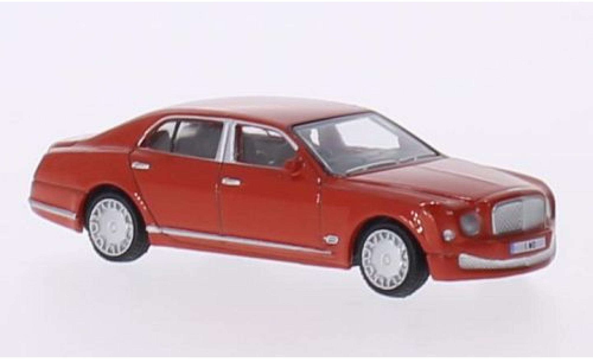 Bentley Mulsanne 1/76 Oxford rosso RHD modellino in miniatura
