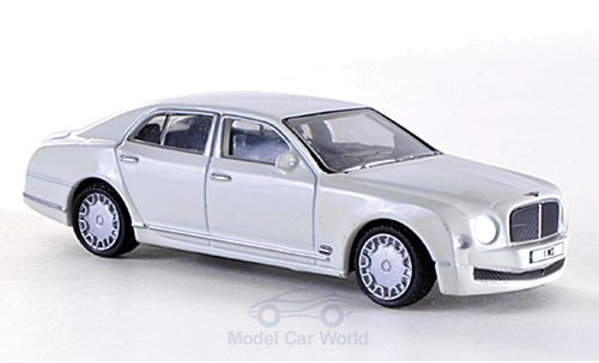 Bentley Mulsanne 1/76 Oxford bianco RHD modellino in miniatura