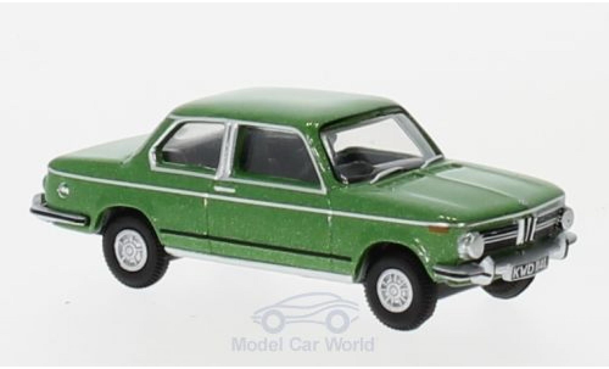 Bmw 2002 1/76 Oxford metallico verde modellino in miniatura