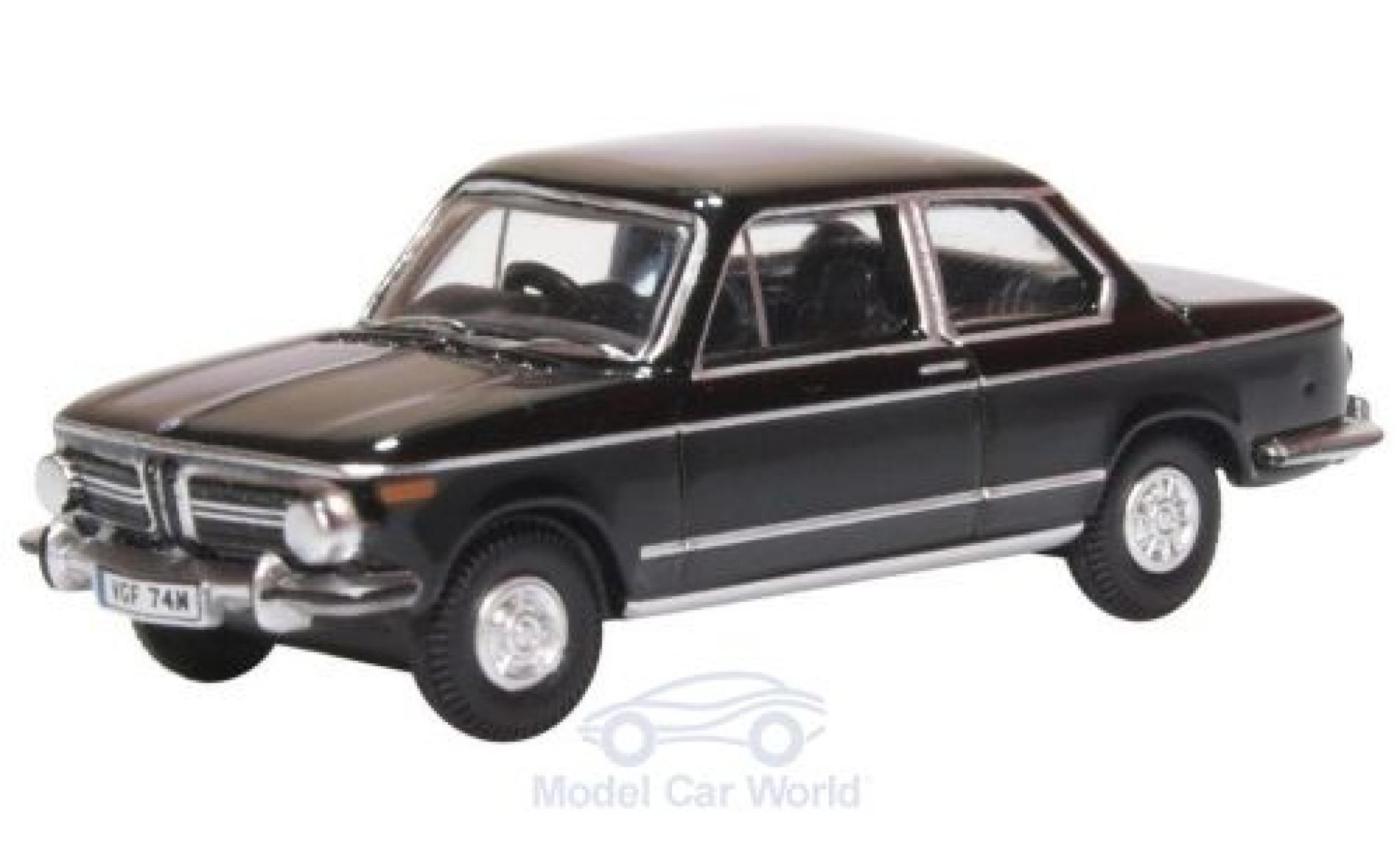Bmw 2002 1/76 Oxford nero modellino in miniatura
