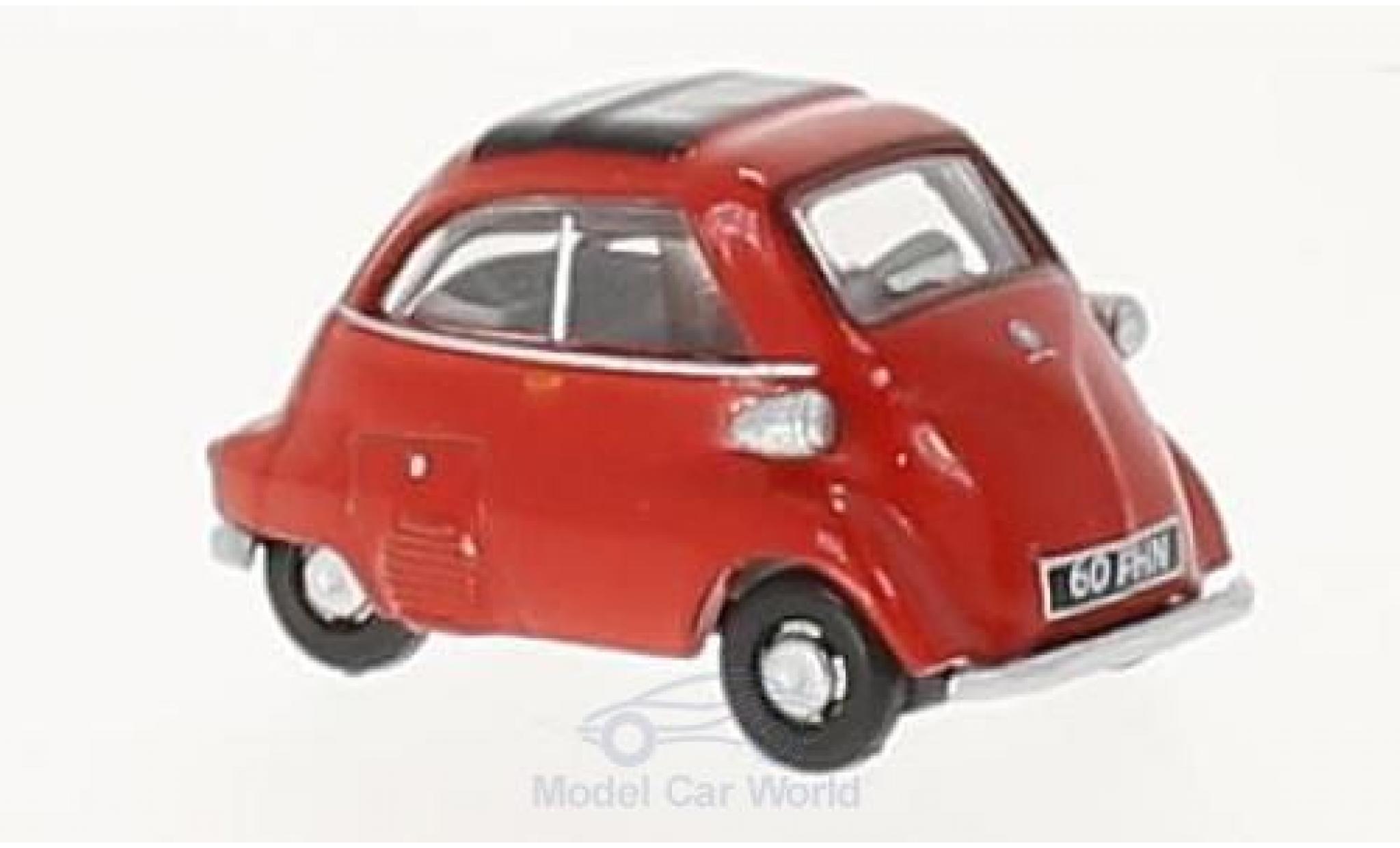 Bmw Isetta 1/76 Oxford rosso modellino in miniatura
