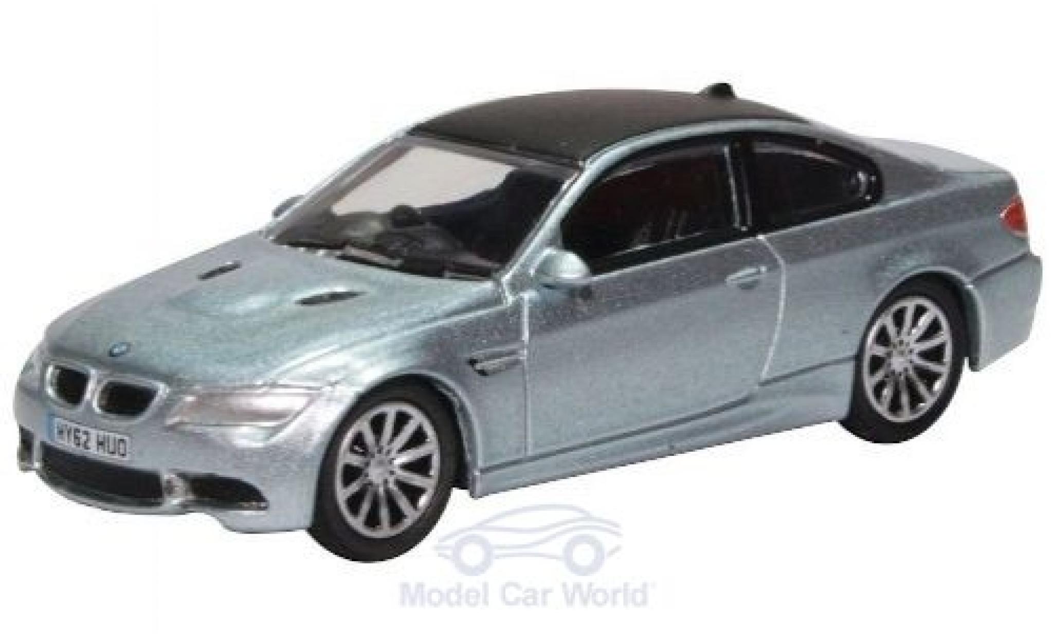 Bmw M3 1/76 Oxford (E92) Coupe metallico blu modellino in miniatura
