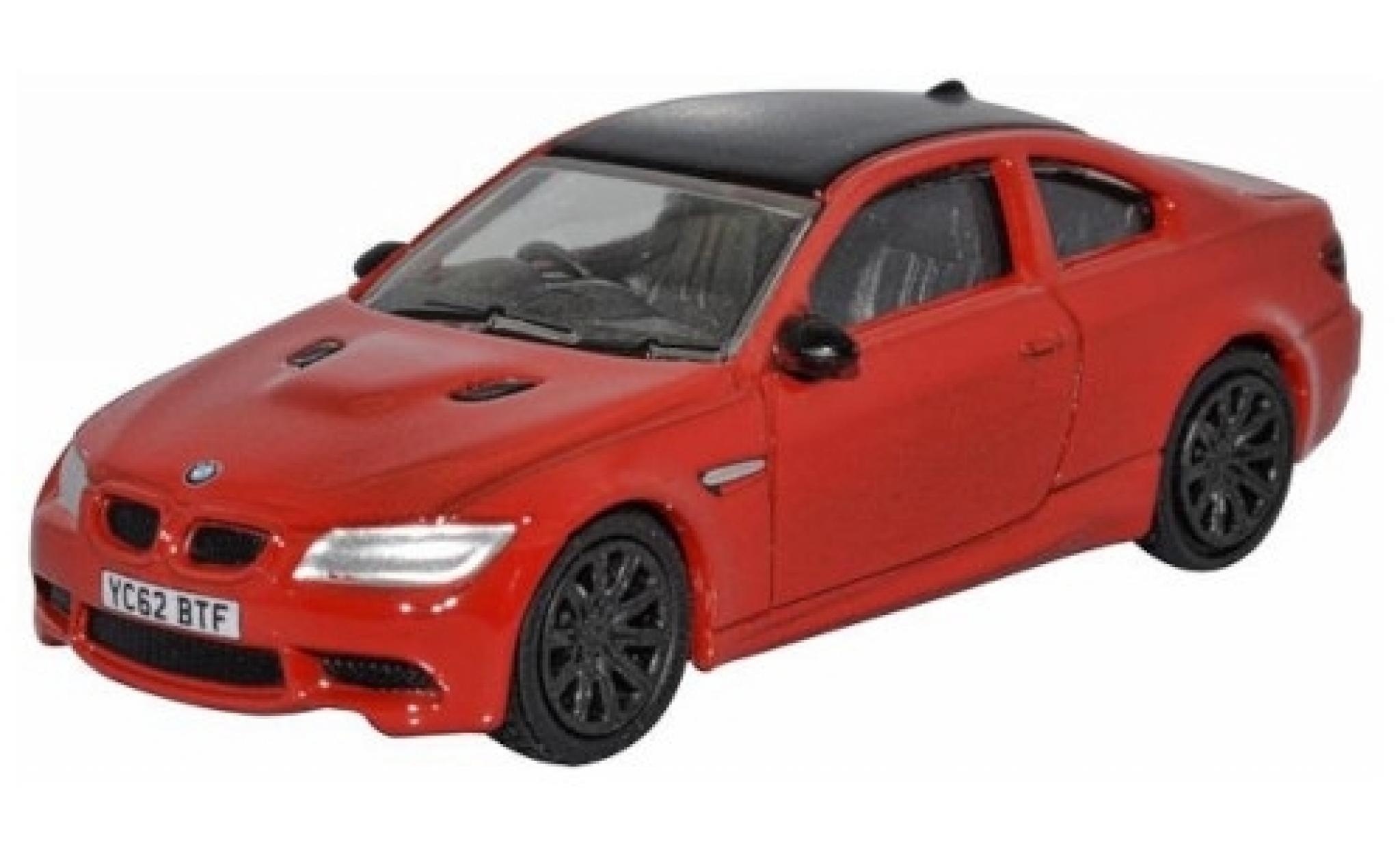Bmw M3 1/76 Oxford (E92) rosso/nero RHD modellino in miniatura