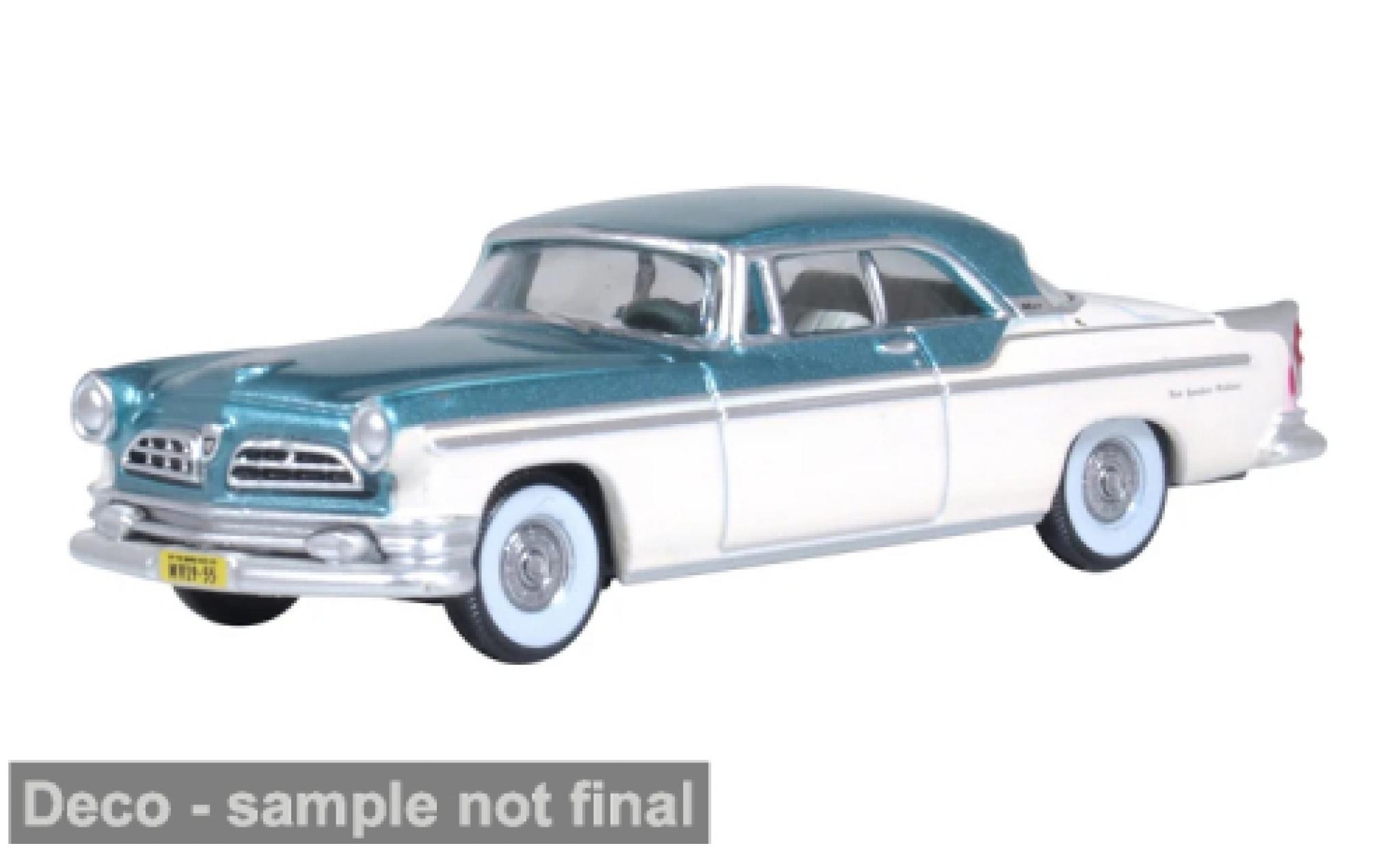 Chrysler New Yorker 1/87 Oxford Deluxe Coupe St.Regis weiss/türkis 1955 1:87 modellino in miniatura