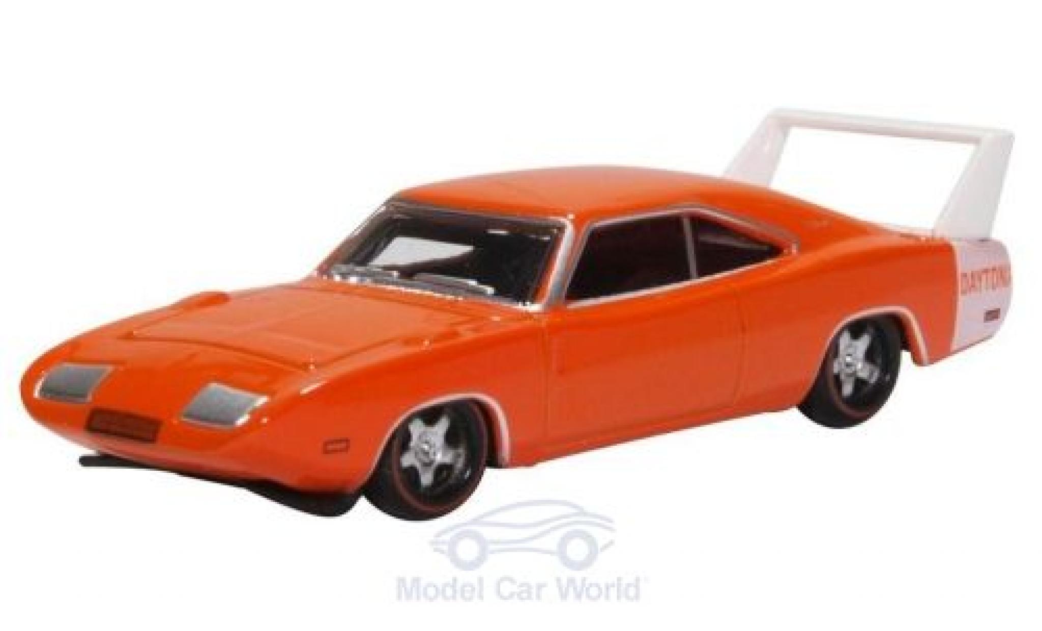 Dodge Charger 1/87 Oxford Daytona orange/bianco 1969 modellino in miniatura
