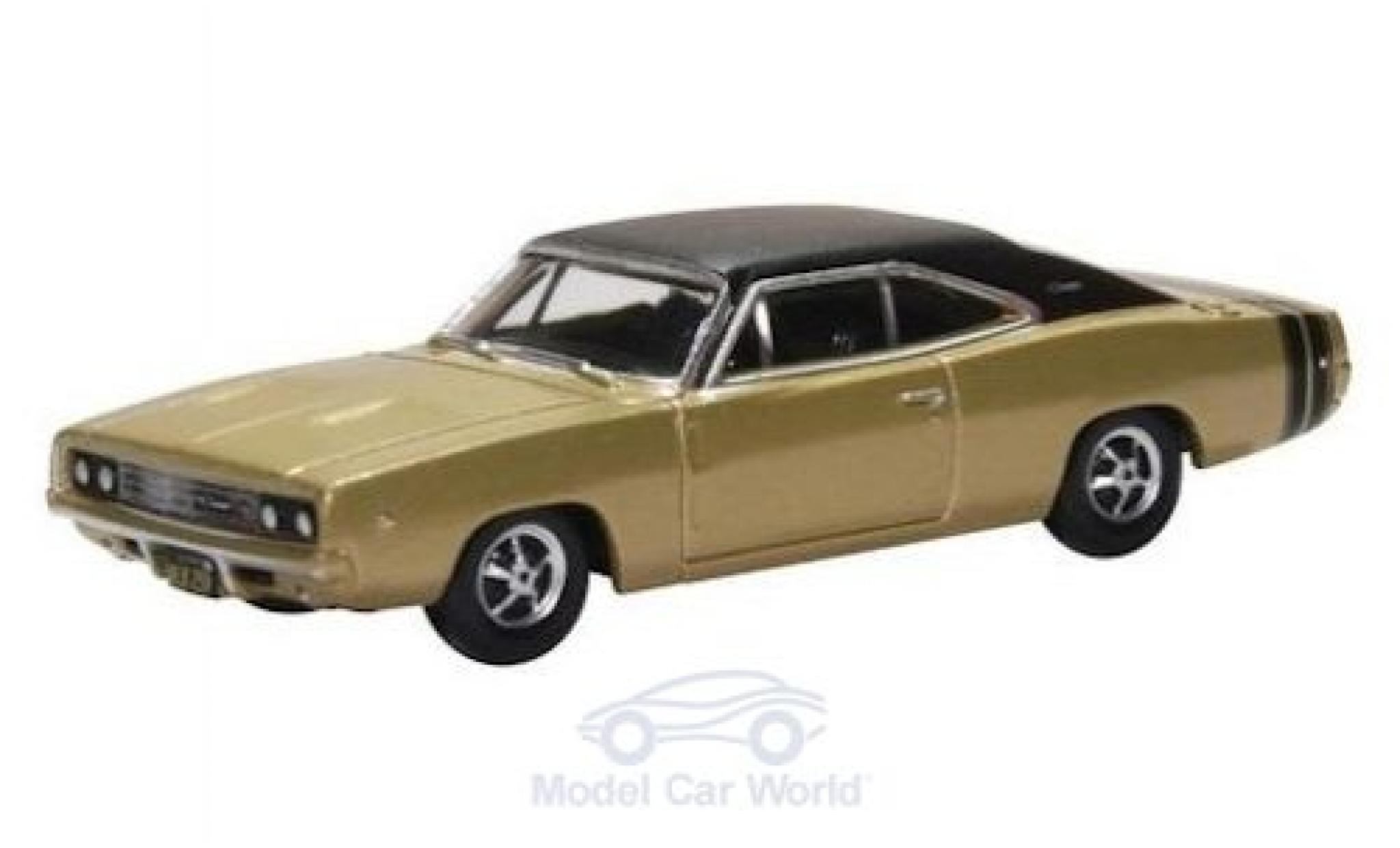 Dodge Charger 1/87 Oxford gold/matt-nero 1968 modellino in miniatura
