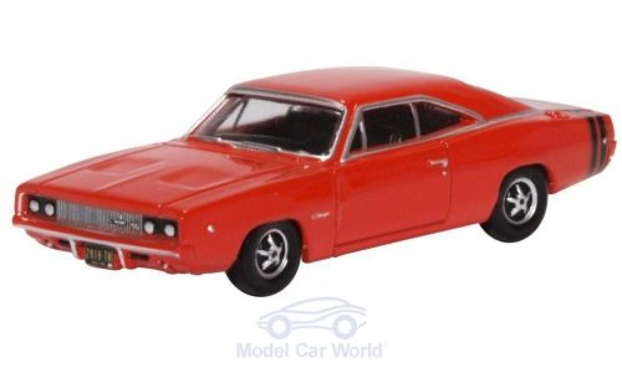 Dodge Charger 1/87 Oxford rosso 1968 modellino in miniatura