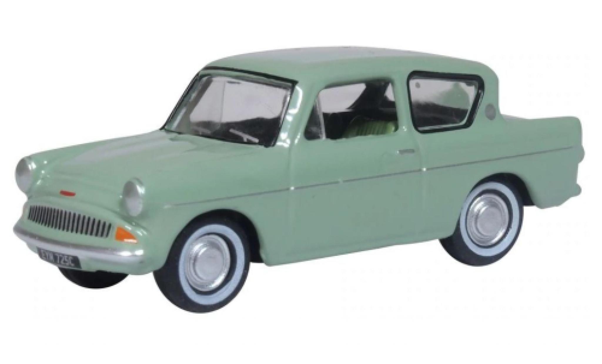 Ford Anglia 1/76 Oxford verde RHD modellino in miniatura