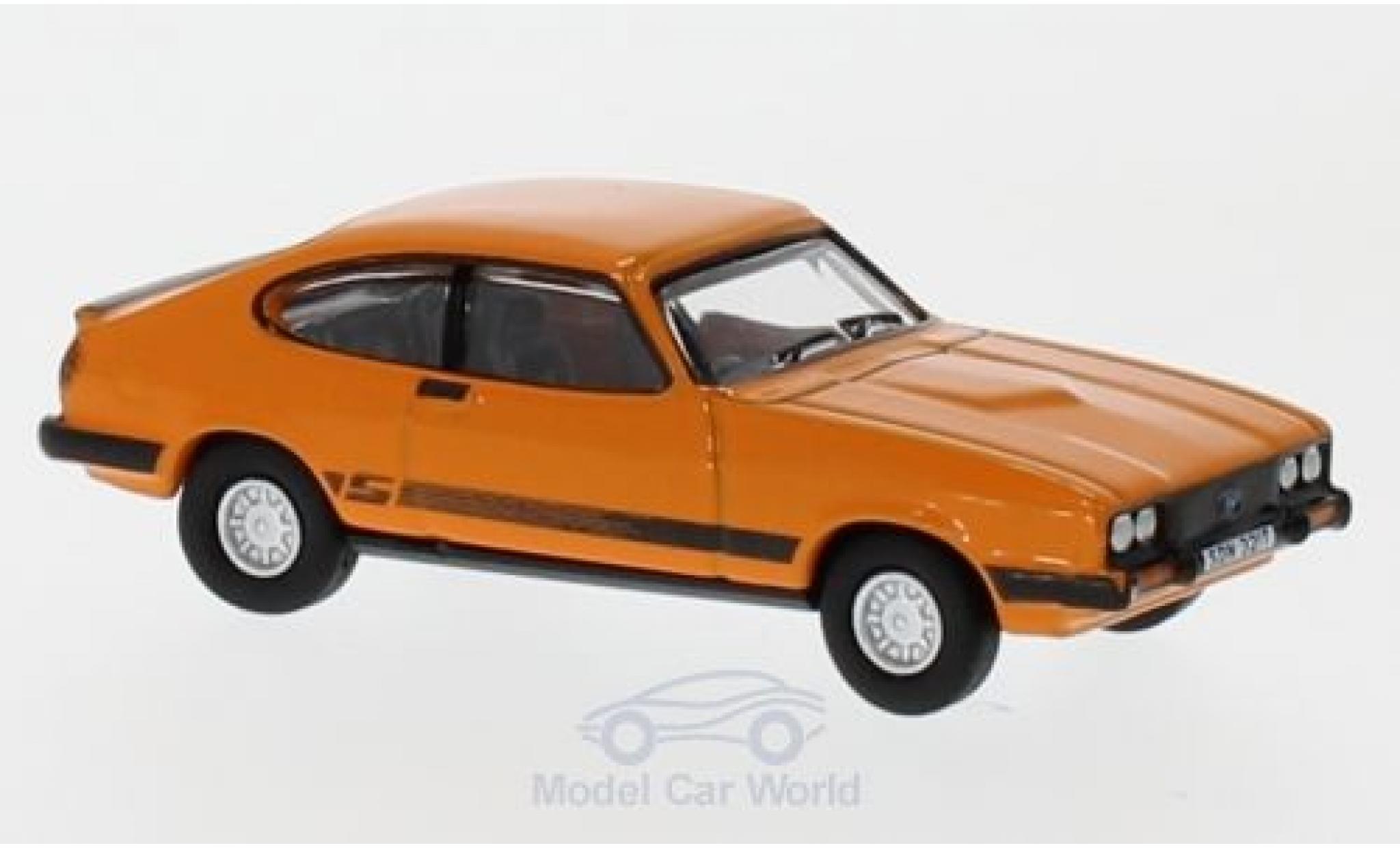 Ford Capri 1/76 Oxford MkIII 3.0S orange modellino in miniatura