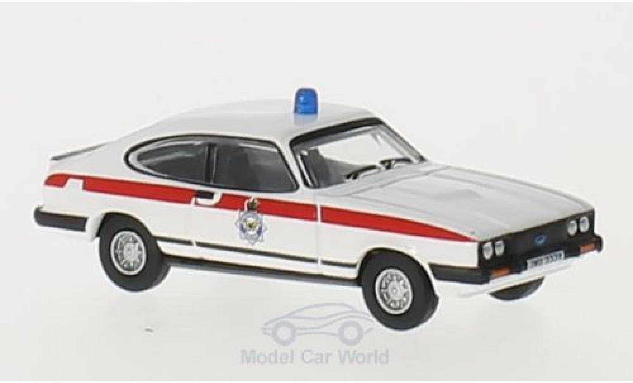 Ford Capri 1/76 Oxford MkIII RHD Merseyside Police modellino in miniatura
