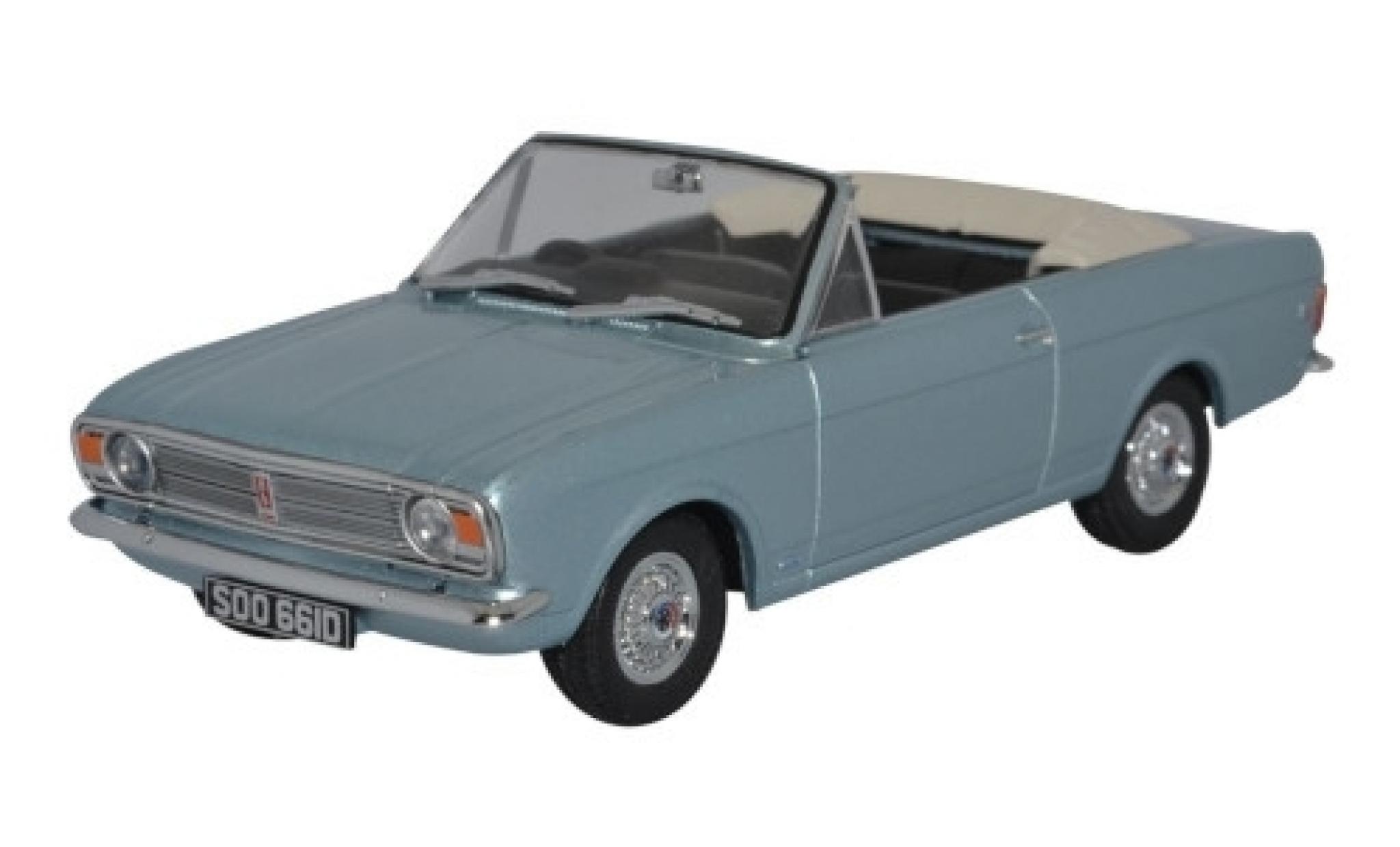 Ford Cortina 1/43 Oxford MkII Crayford Convertibile metallico blu RHD Verdeck ouvert modellino in miniatura