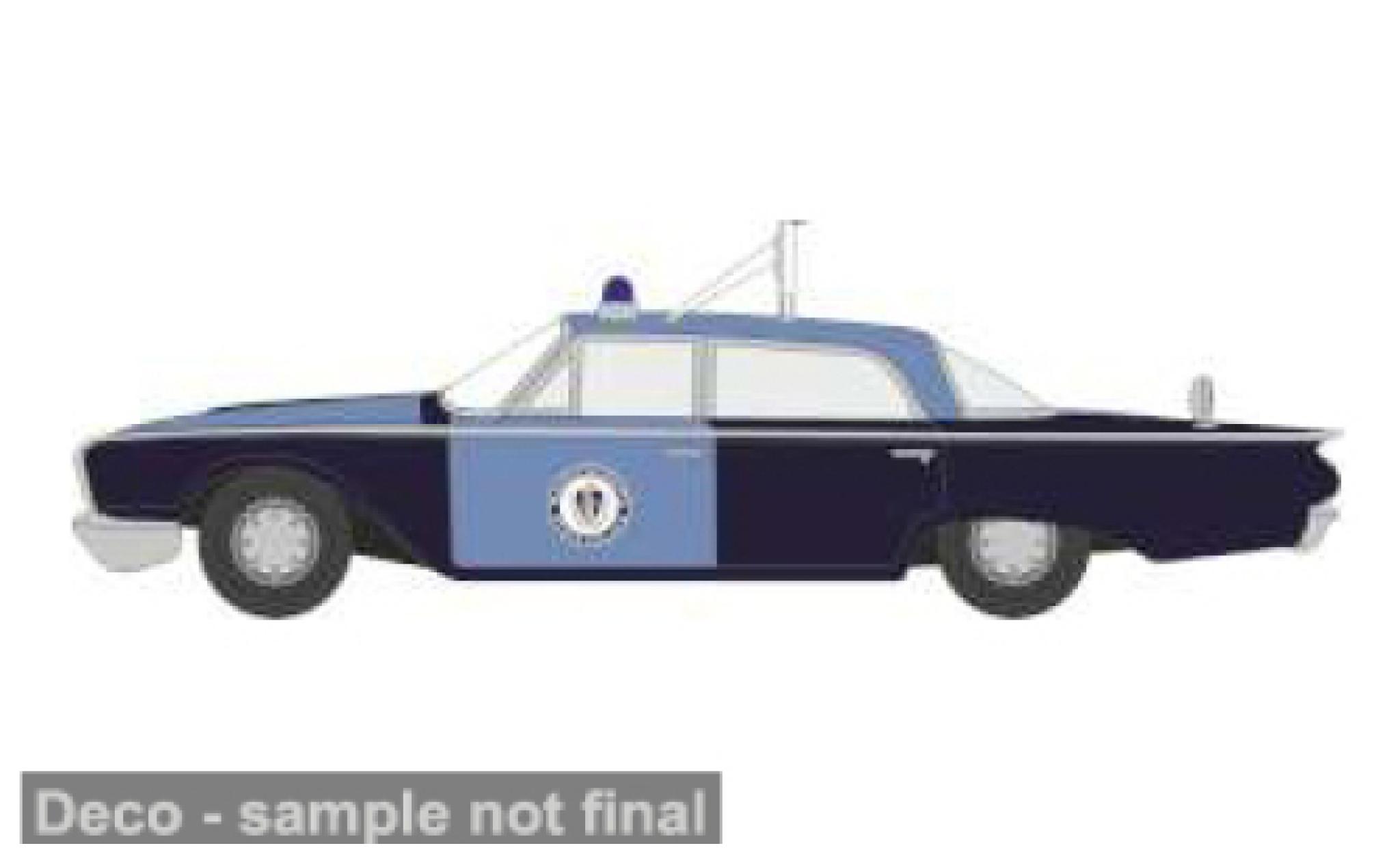 Ford Fairlane 1/87 Oxford Sedan 1960 Massachusetts State Police Radar Car 1:87 modellino in miniatura