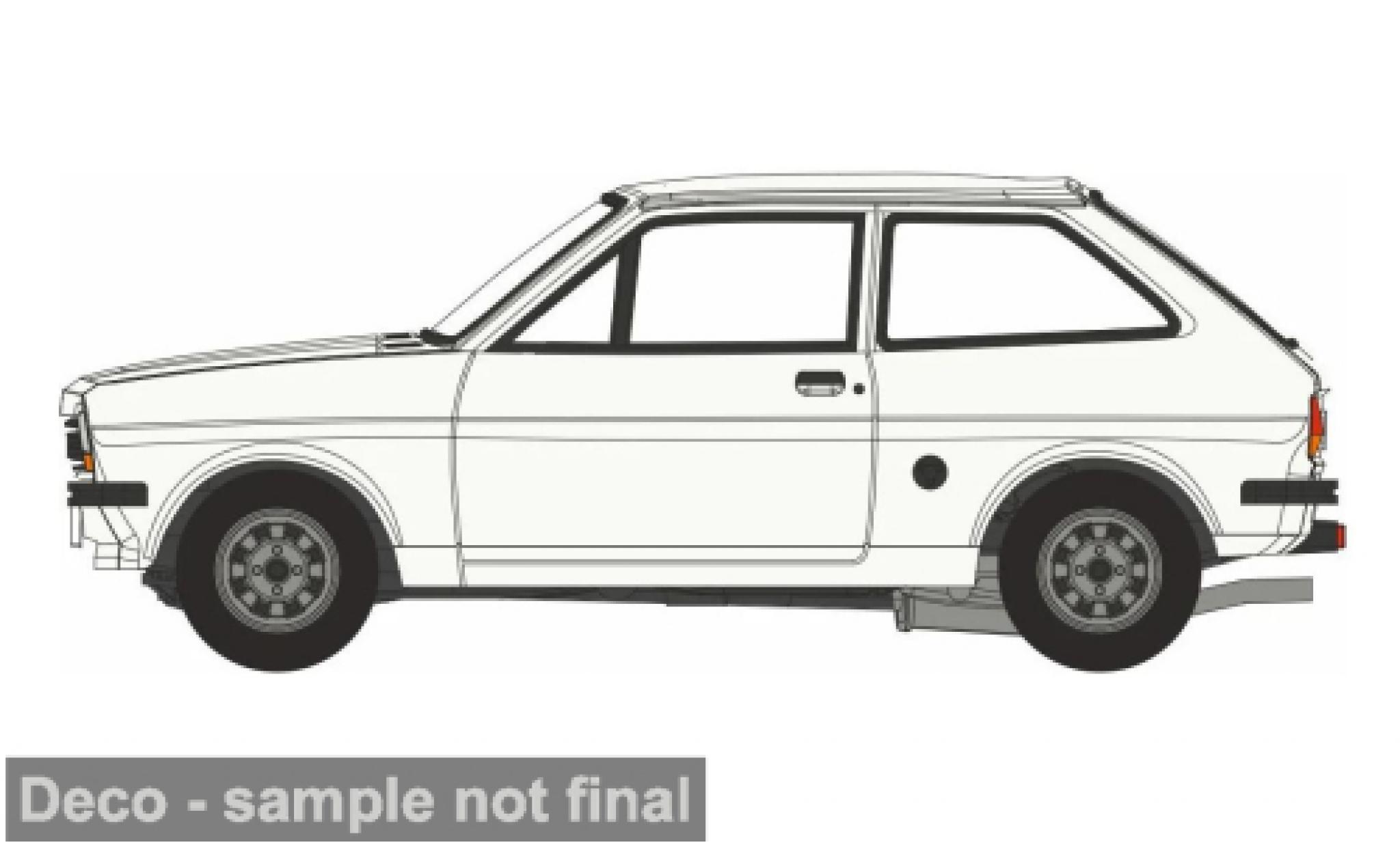 Ford Fiesta 1/76 Oxford MK I weiss 1:76 modellino in miniatura