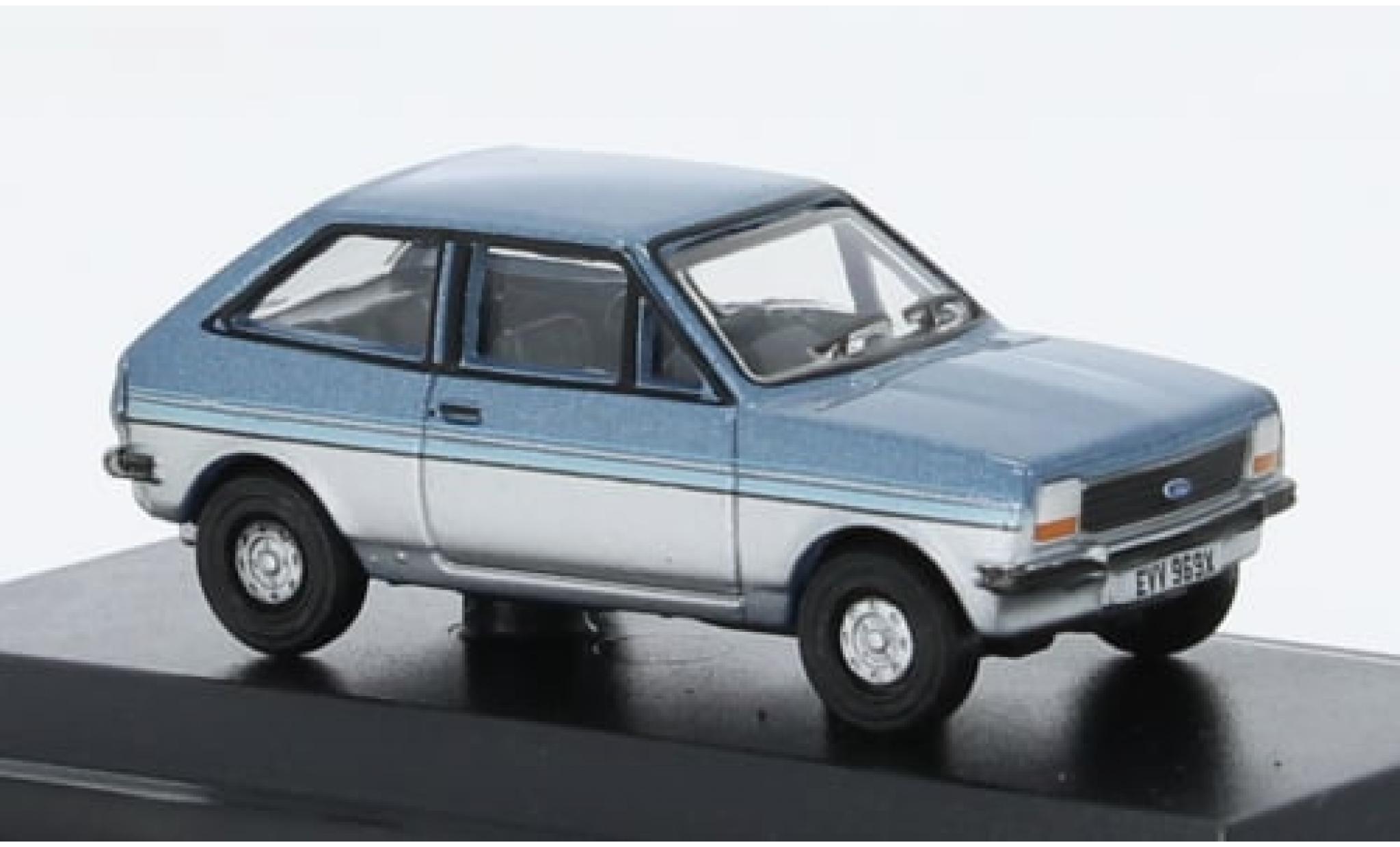 Ford Fiesta 1/76 Oxford MKI metallise blau/silber 1:76 modellino in miniatura