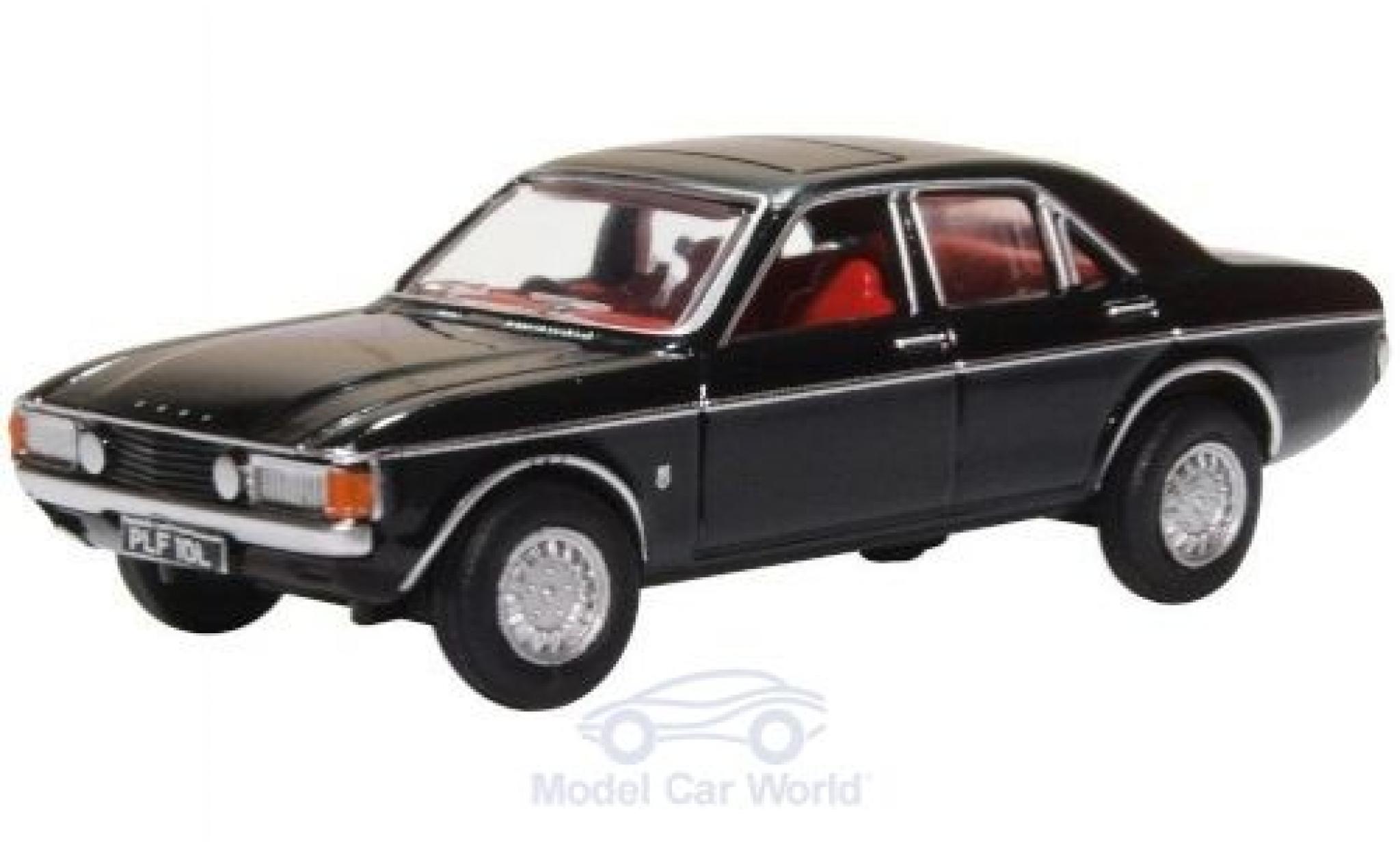 Ford Granada 1/76 Oxford MKI nero modellino in miniatura