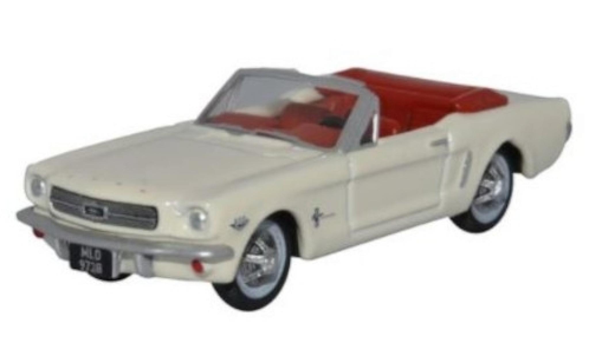 Ford Mustang 1/87 Oxford Convertibile bianco 1965 modellino in miniatura