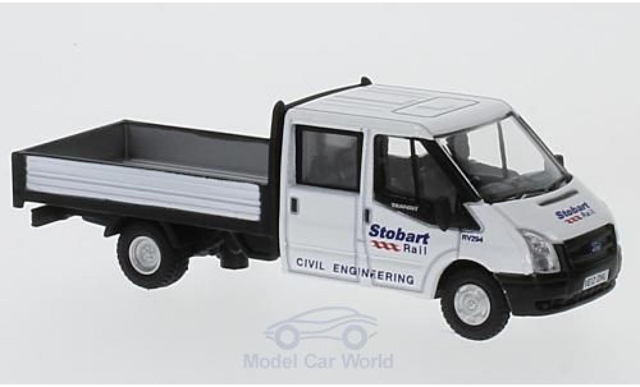 Ford Transit 1/76 Oxford Dropside Stobart Rail modellino in miniatura