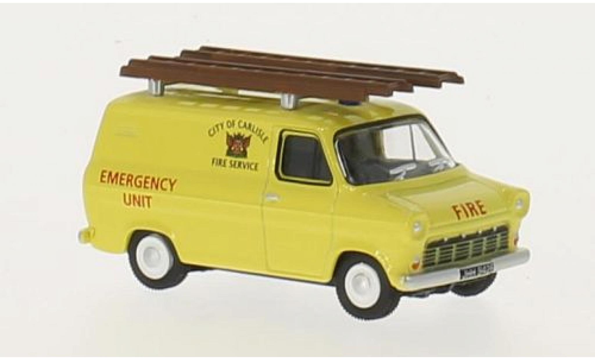 Ford Transit 1/76 Oxford Mk1 RHD City of Carlisle Fire Service modellino in miniatura