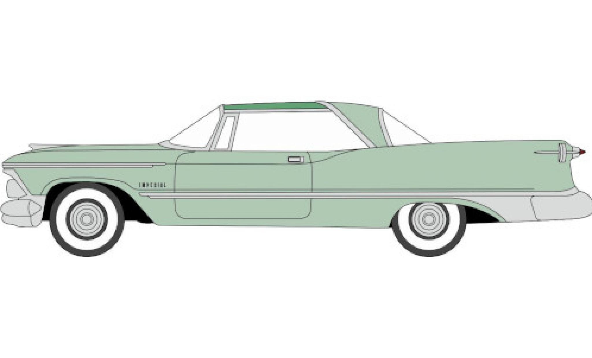 Imperial Crown 1/87 Oxford 2-Door Hardtop verde/verde 1959 modellino in miniatura