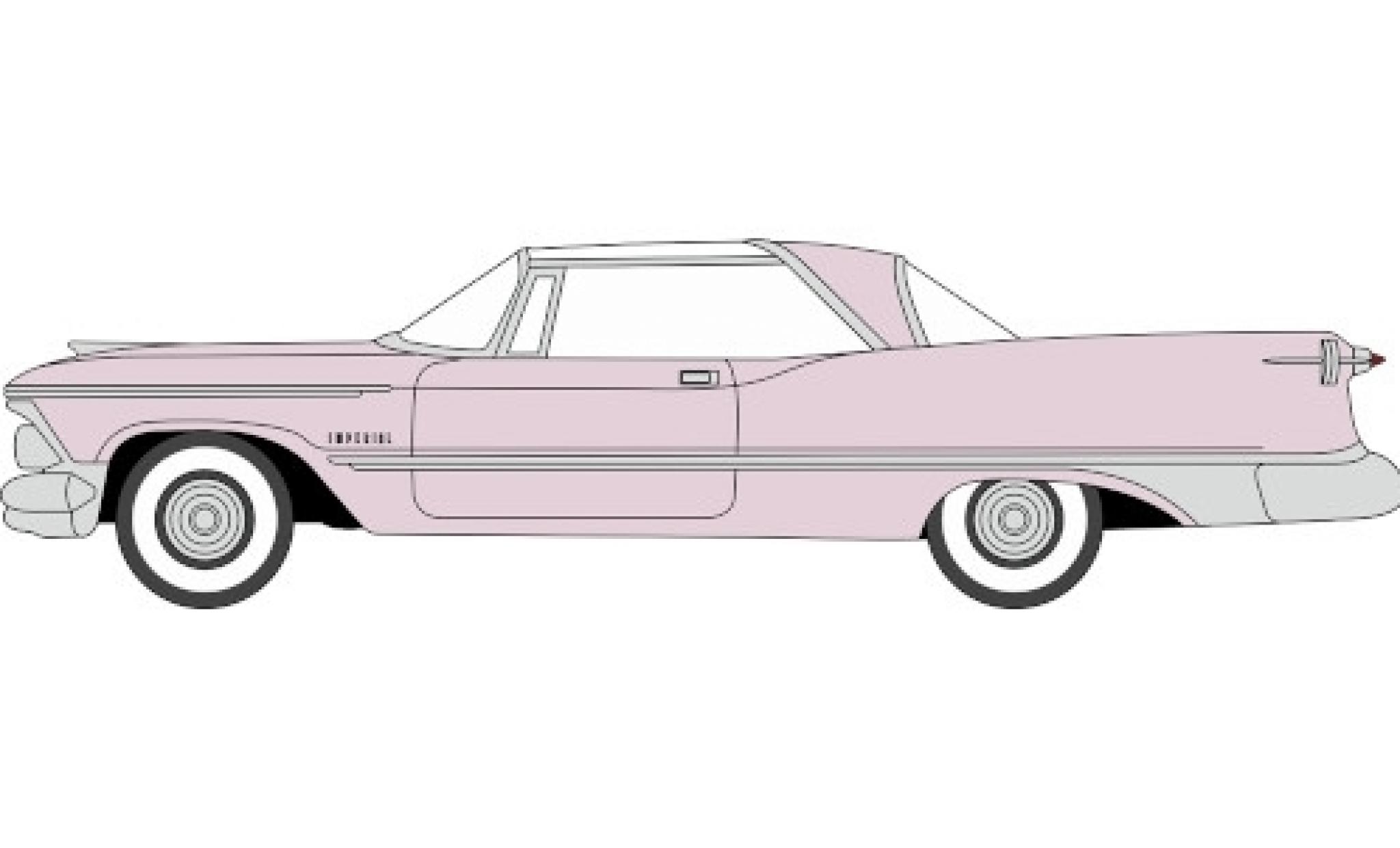 Imperial Crown 1/87 Oxford 2-Door Hardtop rosa 1959 modellino in miniatura