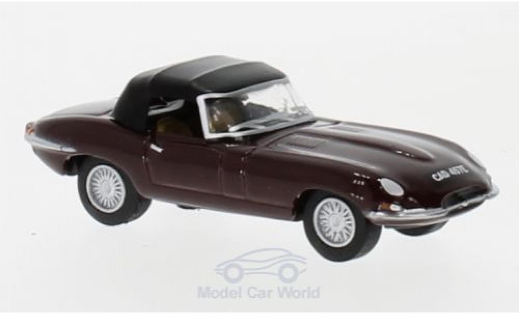 Jaguar E-Type 1/76 Oxford Convertibile rosso modellino in miniatura