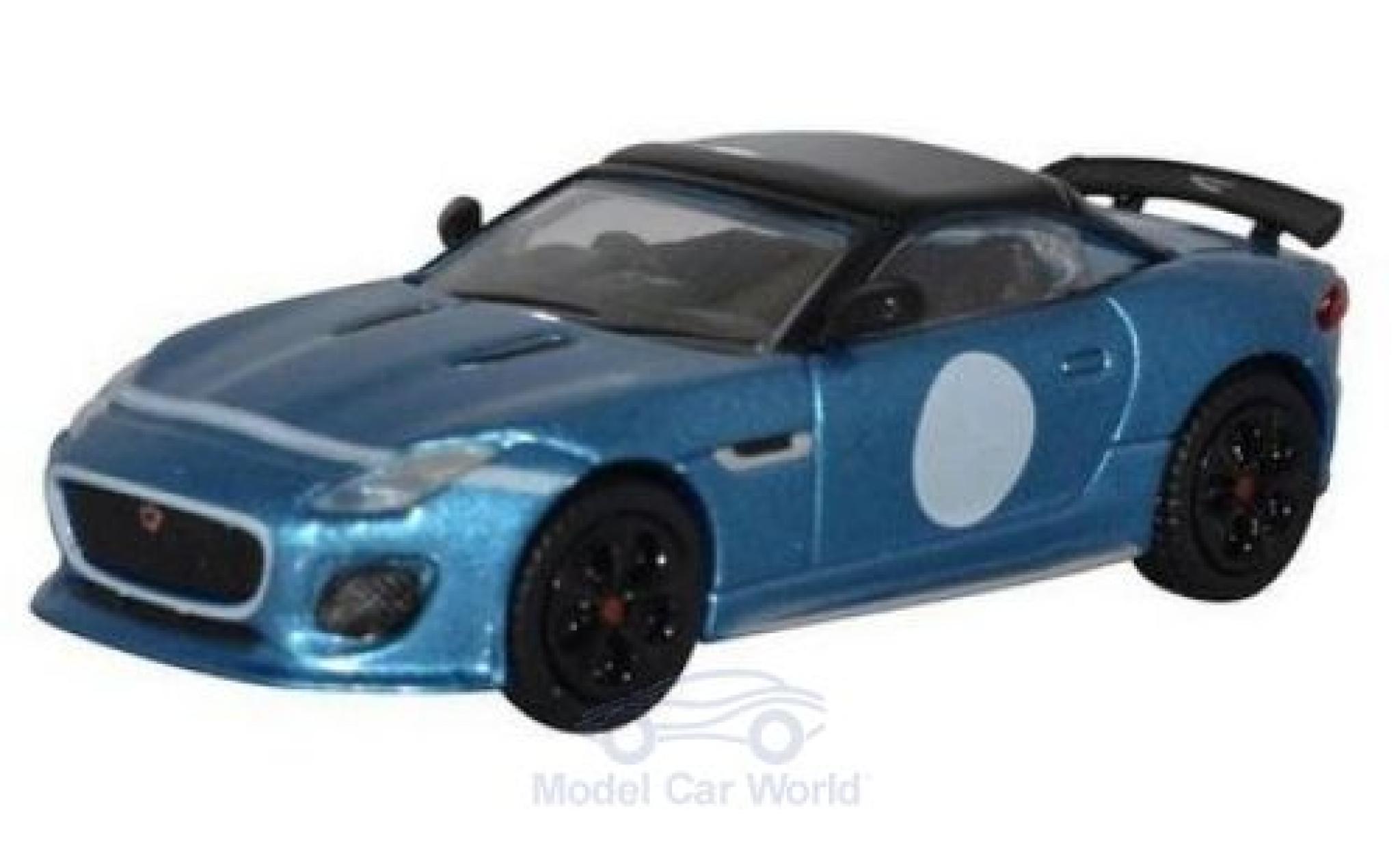 Jaguar F-Type 1/76 Oxford Project 7 metallico blu modellino in miniatura