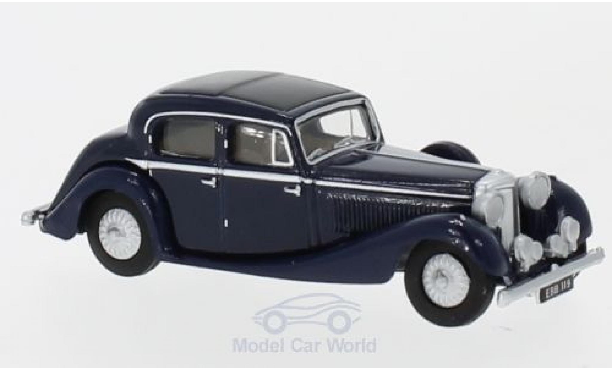 Jaguar SS 1/76 Oxford 2.5 Litre blu modellino in miniatura