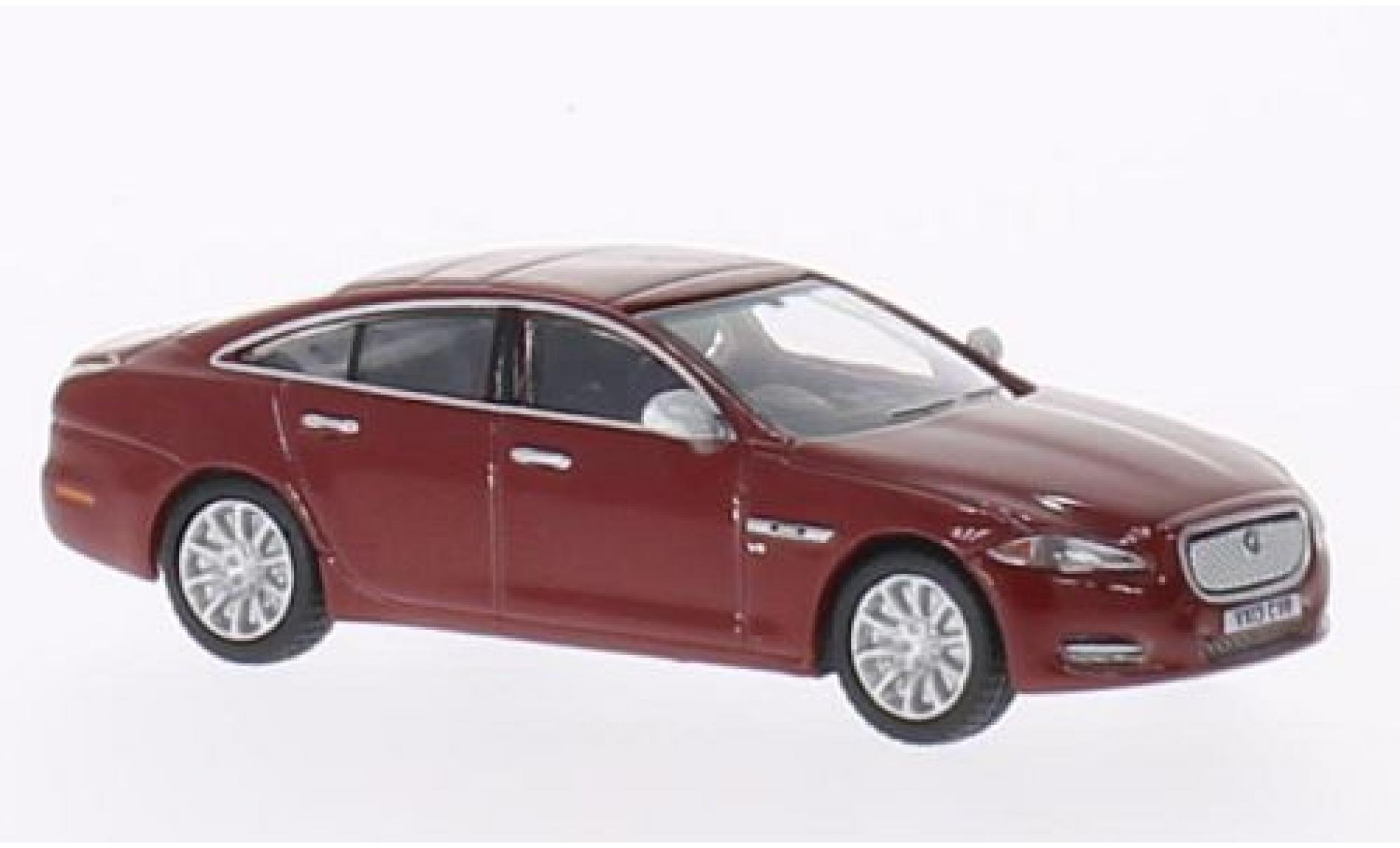 Jaguar XJ 1/76 Oxford metallico rosso RHD modellino in miniatura