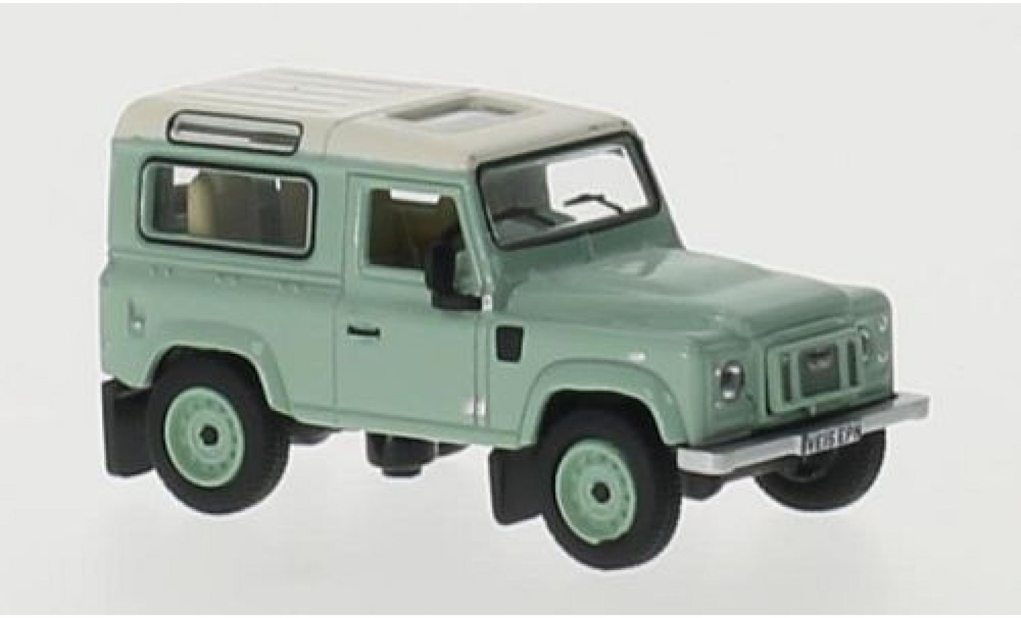 Land Rover Defender 1/76 Oxford 90 verde/beige RHD Station Wagon modellino in miniatura