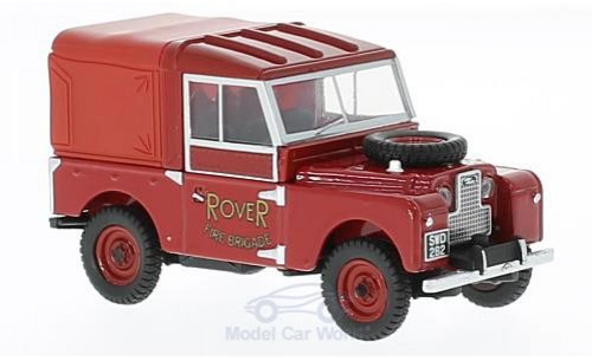 Land Rover Series 1 1/43 Oxford 88 RHD Rover Fire Brigade Hard Top modellino in miniatura