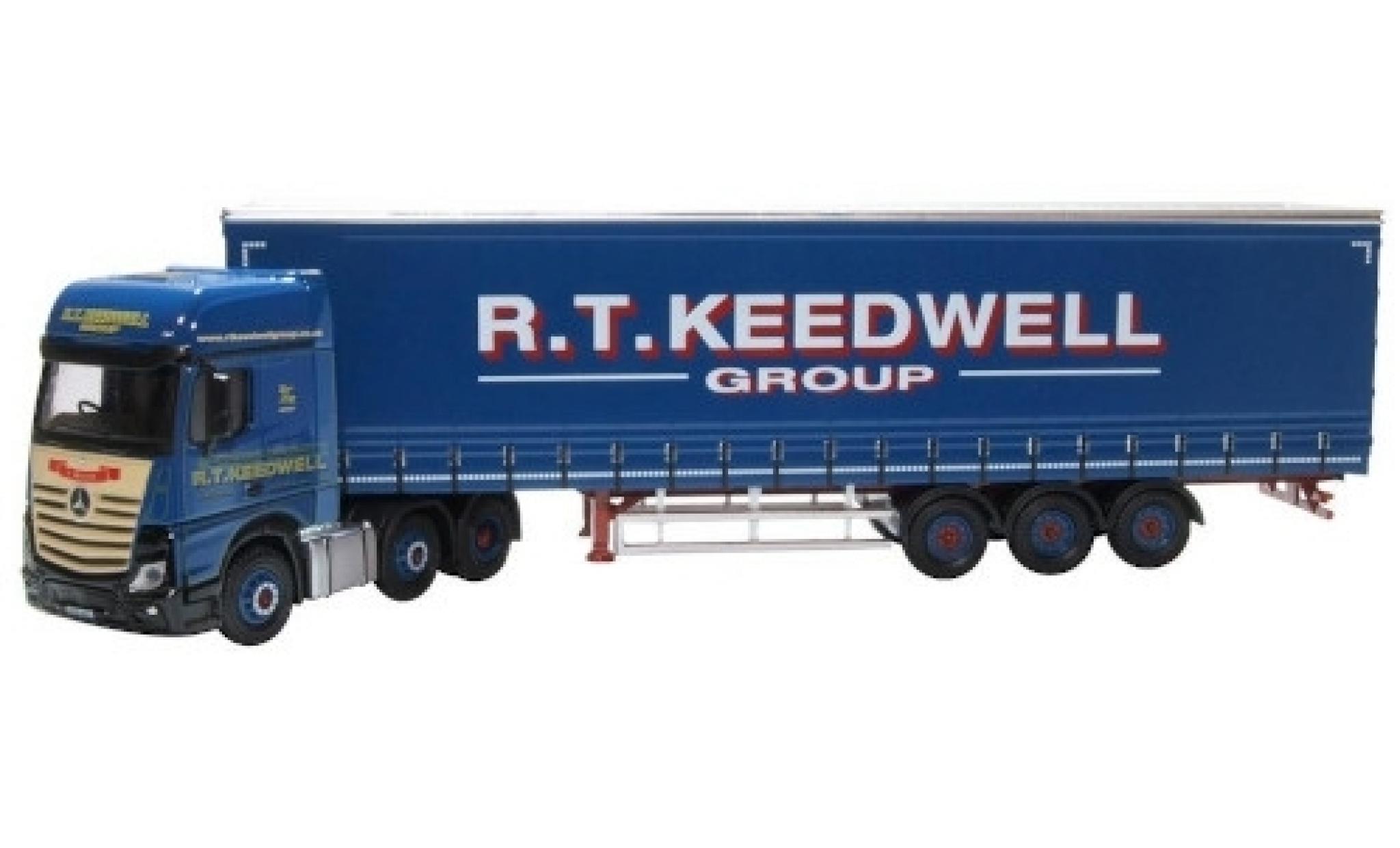 Mercedes Actros 1/76 Oxford RHD R.T. Keedwell Group bache de camion-SZ modellino in miniatura