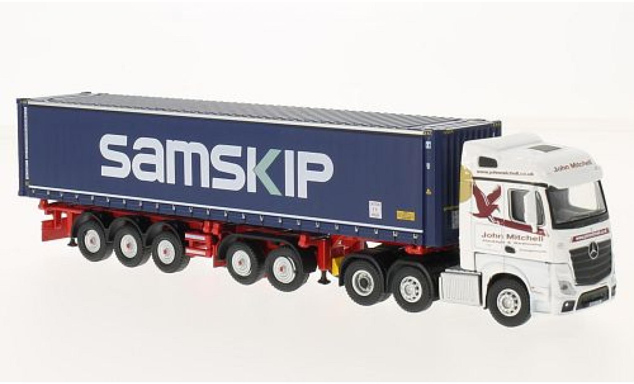 Mercedes Actros 1/76 Oxford SSC D-TEC RHD John Mitc/Samskip modellino in miniatura