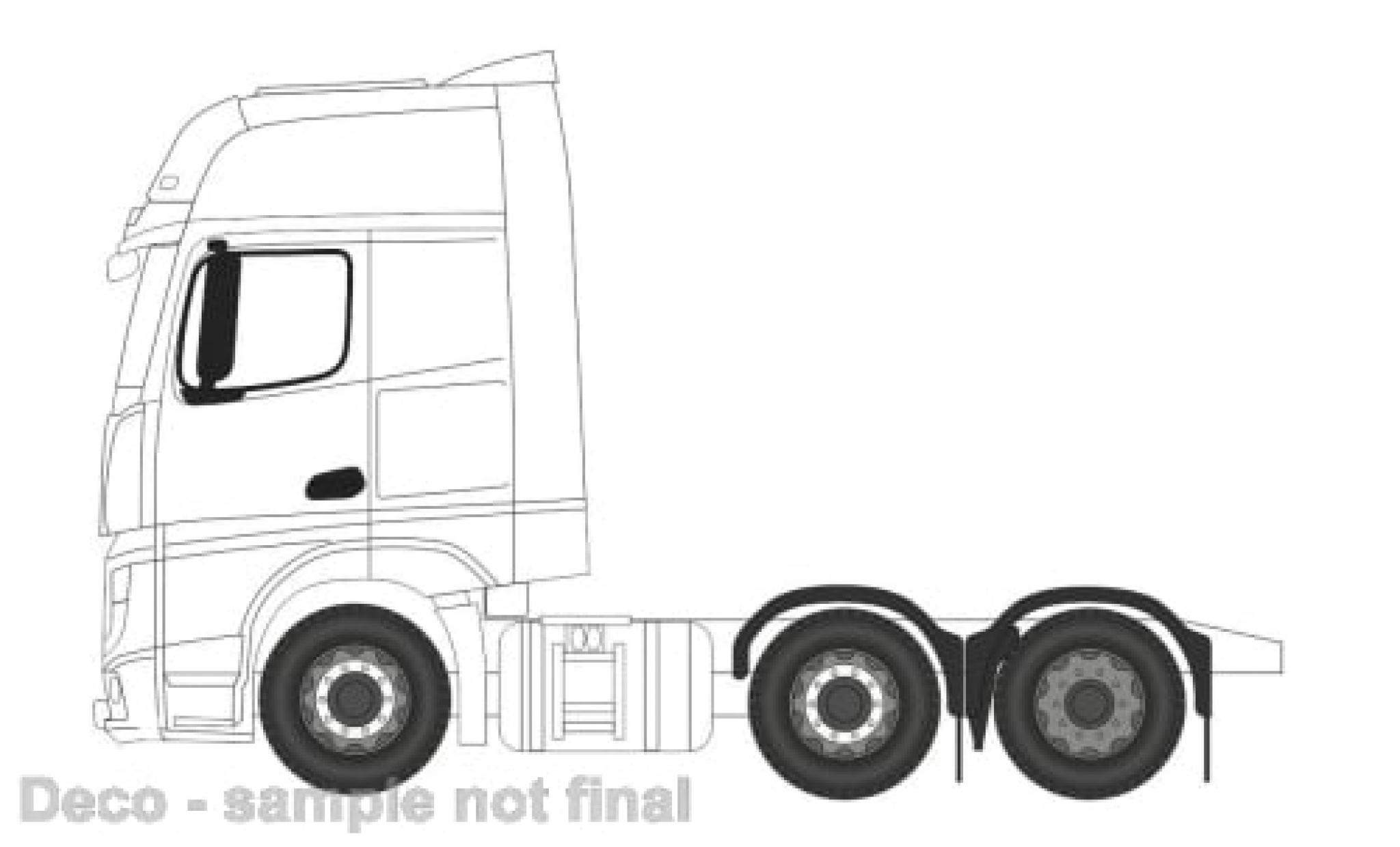 Mercedes Actros 1/76 Oxford weiss 1:76 modellino in miniatura