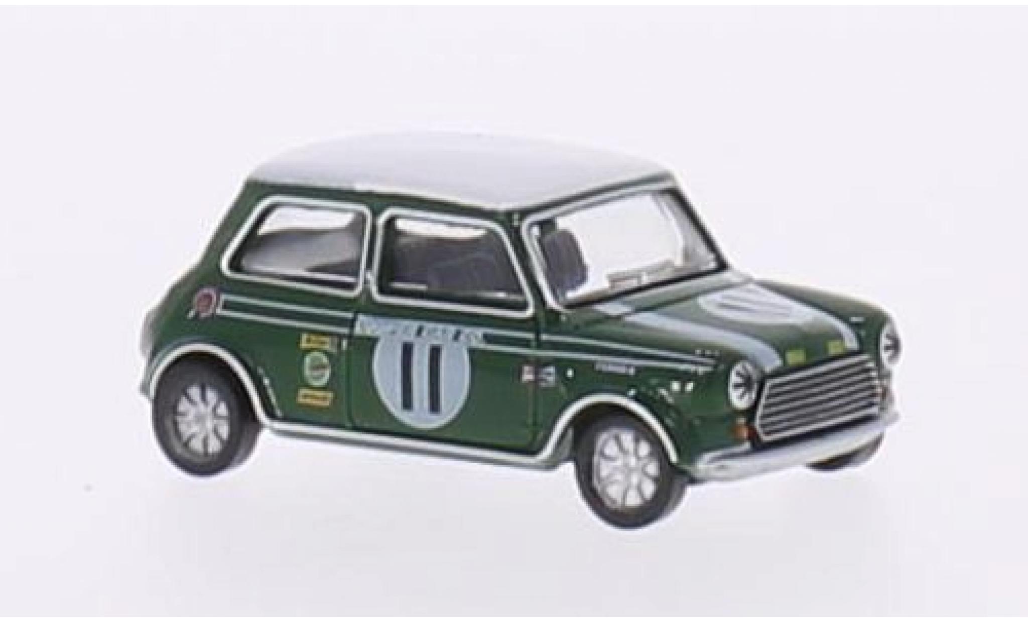 Mini Cooper 1/76 Oxford S MkII RHD No.11 Brands Hatch 1968 J.Rhodes modellino in miniatura