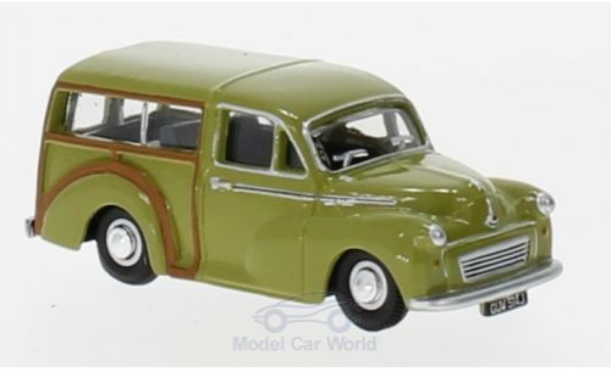 Morris Minor 1/76 Oxford Traveller oliv modellino in miniatura