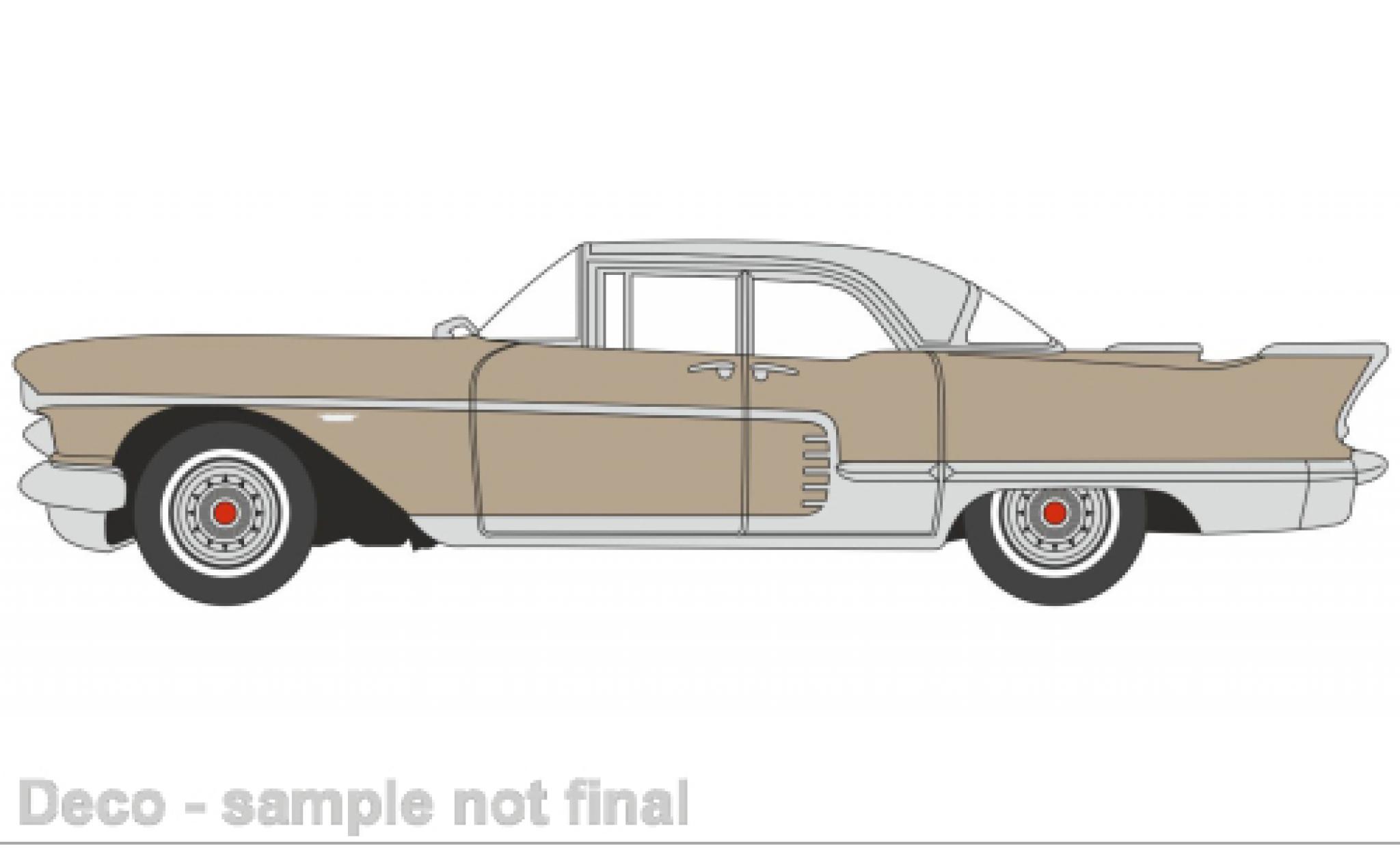 Cadillac Eldorado 1/87 Oxford Brougham beige 1957 modellino in miniatura