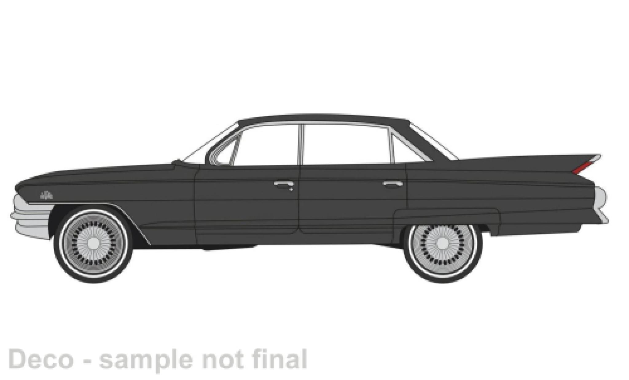 Cadillac Sedan 1/87 Oxford DeVille nero 1961 modellino in miniatura