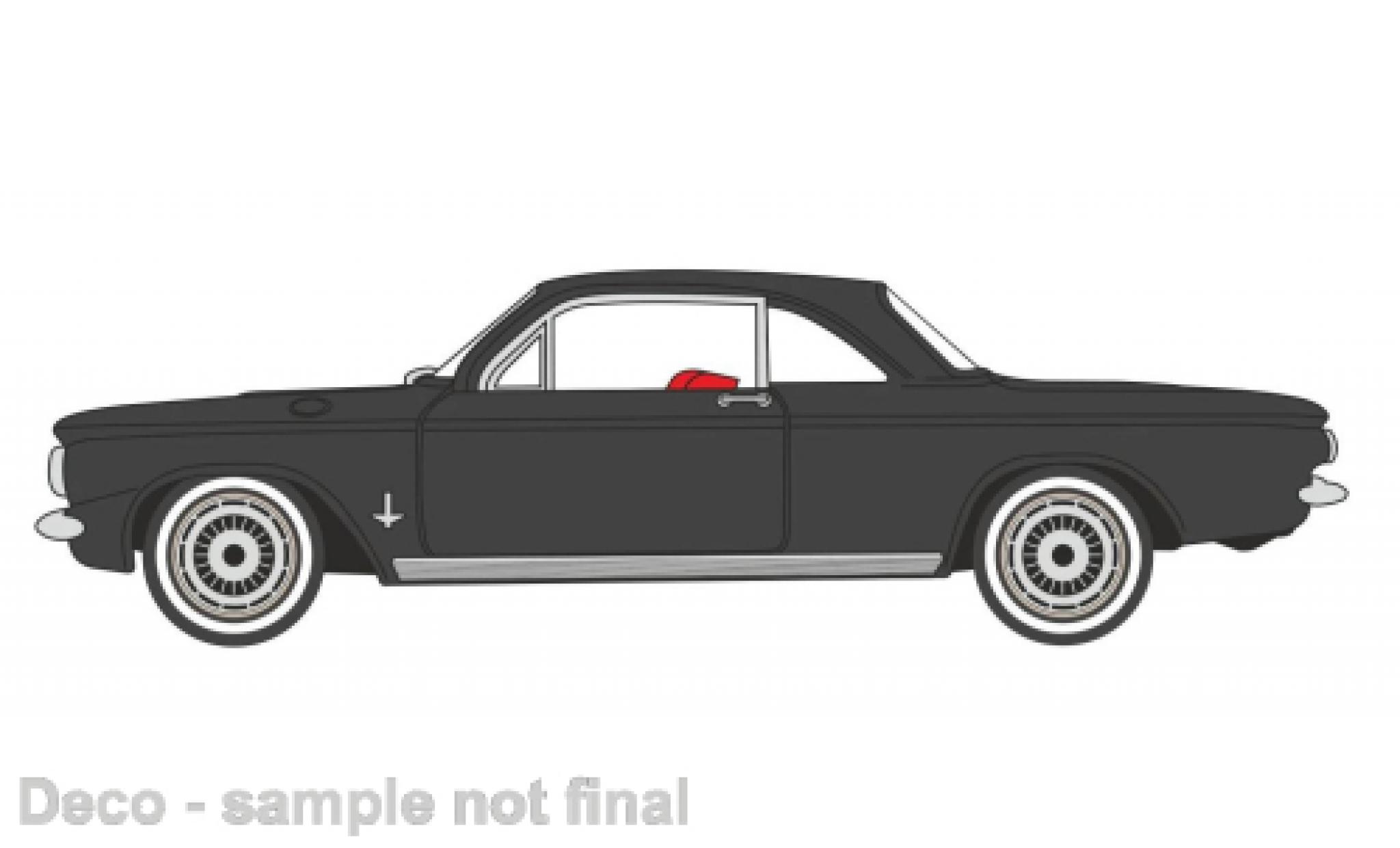 Chevrolet Corvair 1/87 Oxford Coupe nero 1963 modellino in miniatura