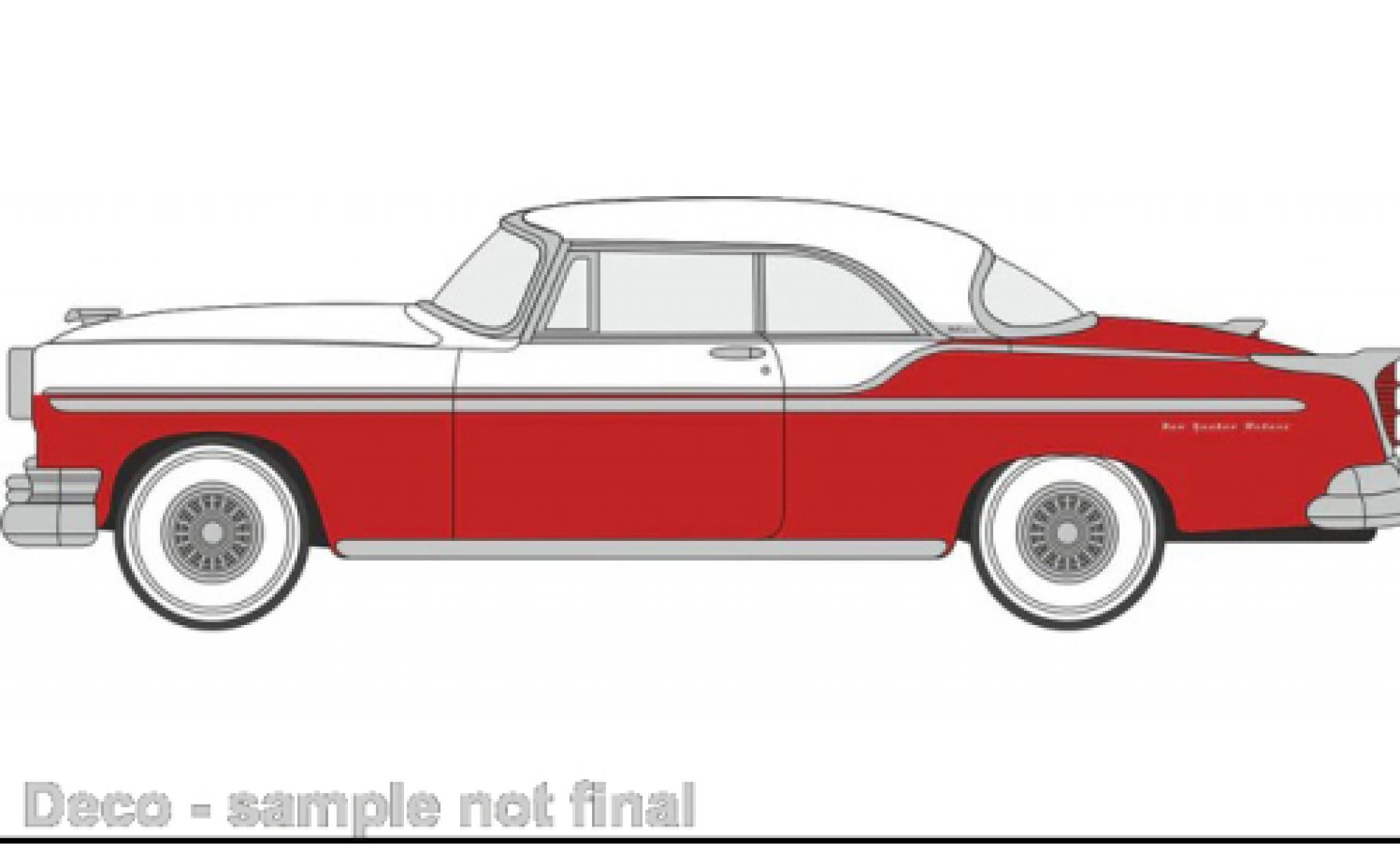 Chrysler New Yorker 1/87 Oxford Deluxe Coupe St.Regis rosso/bianco 1955 modellino in miniatura