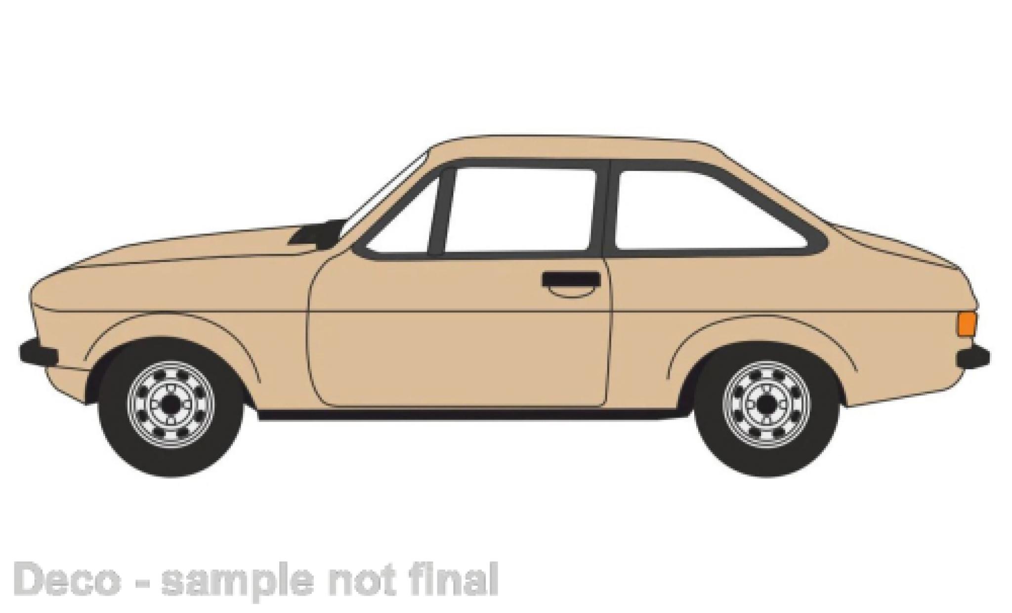 Ford Escort 1/76 Oxford MkII beige modellino in miniatura