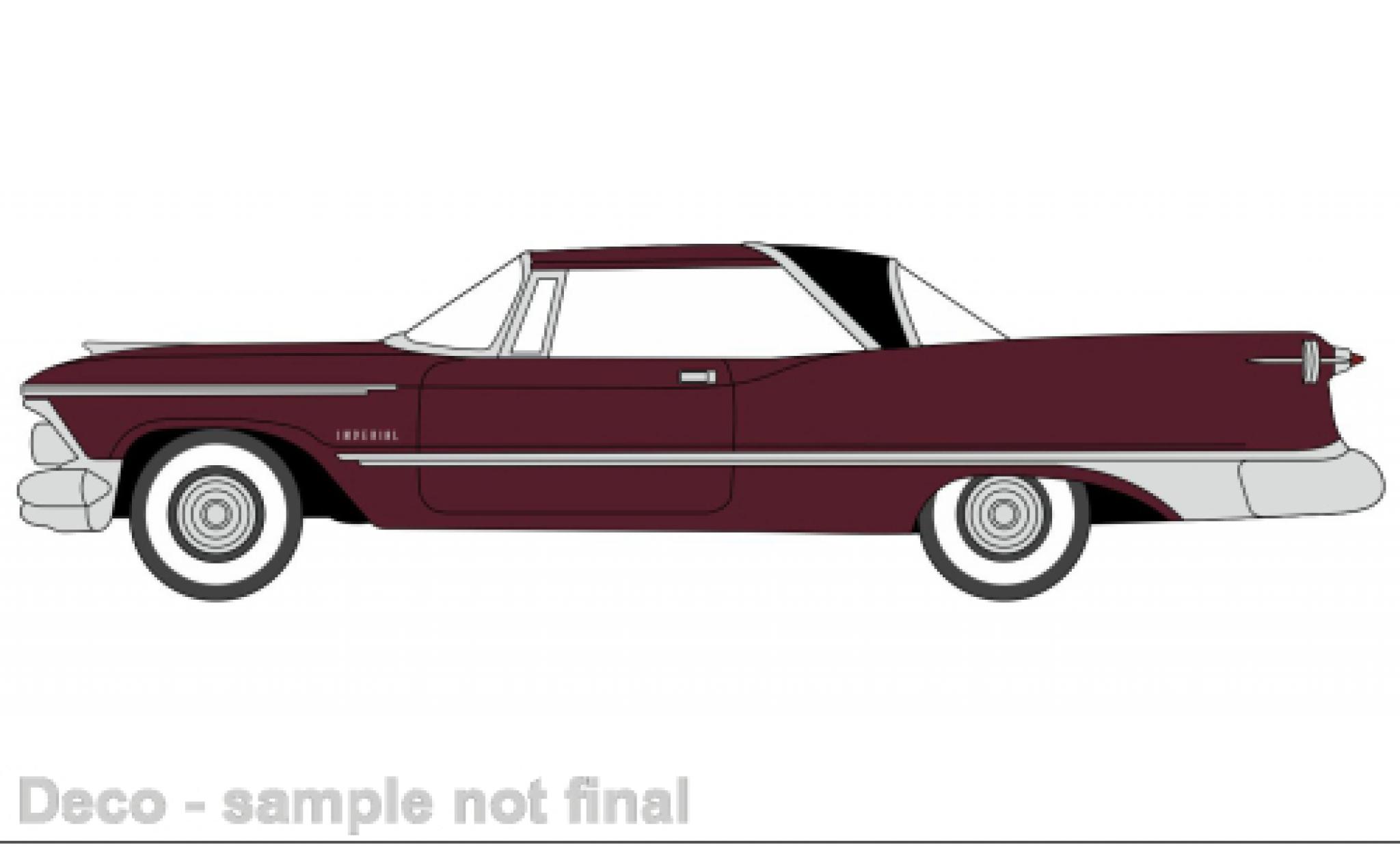 Imperial Crown 1/87 Oxford 2 Door Hardtop rosso foncé/nero 1959 modellino in miniatura